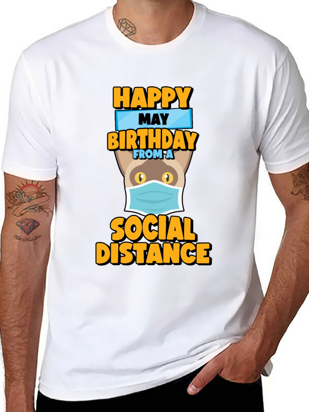 Camiseta Feliz Cumpleaños desde la Distancia Social