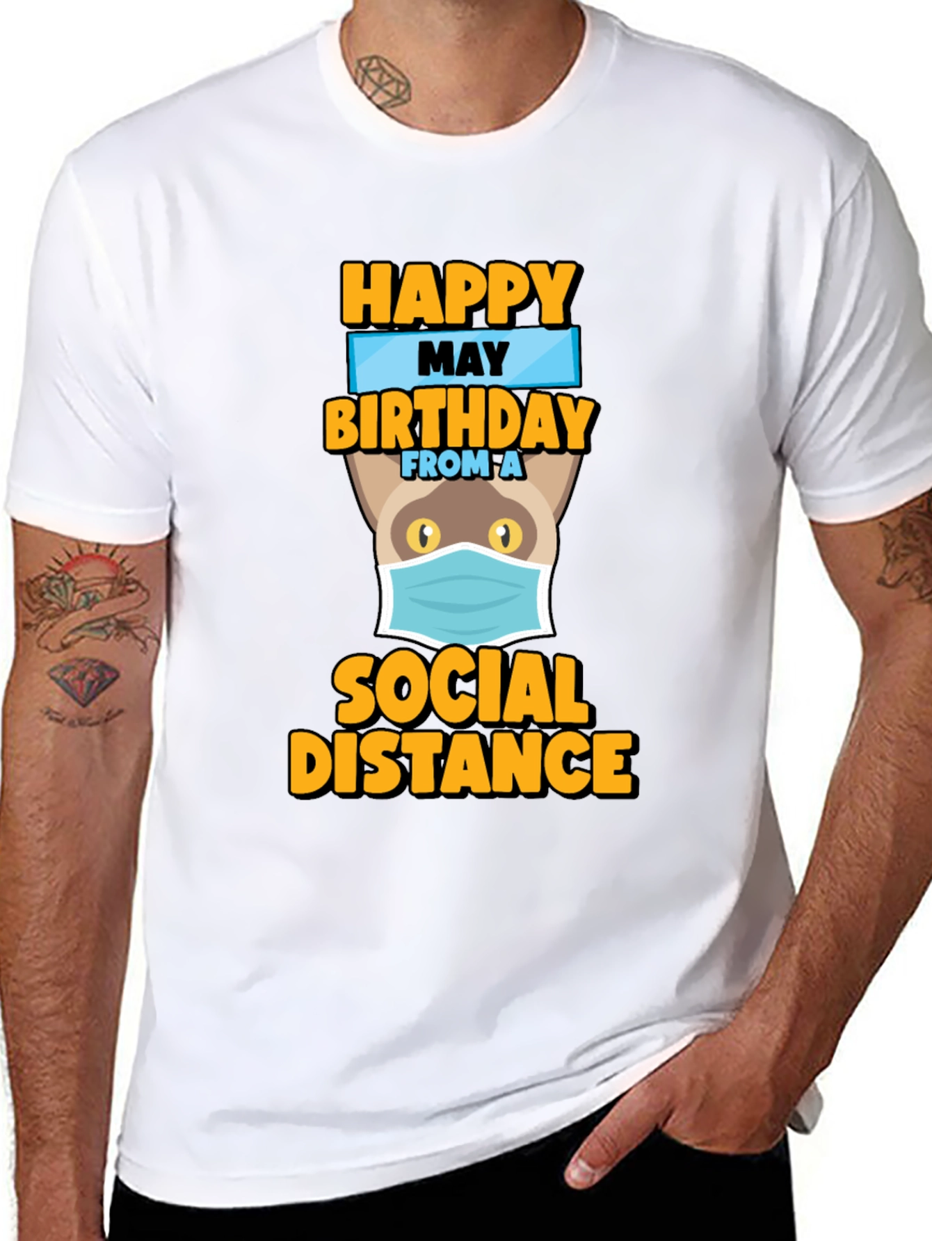 Camiseta Feliz Cumpleaños desde la Distancia Social