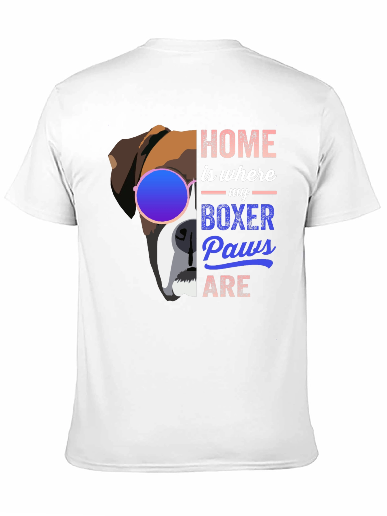 Camiseta Hogar es donde están mis patas de Boxer