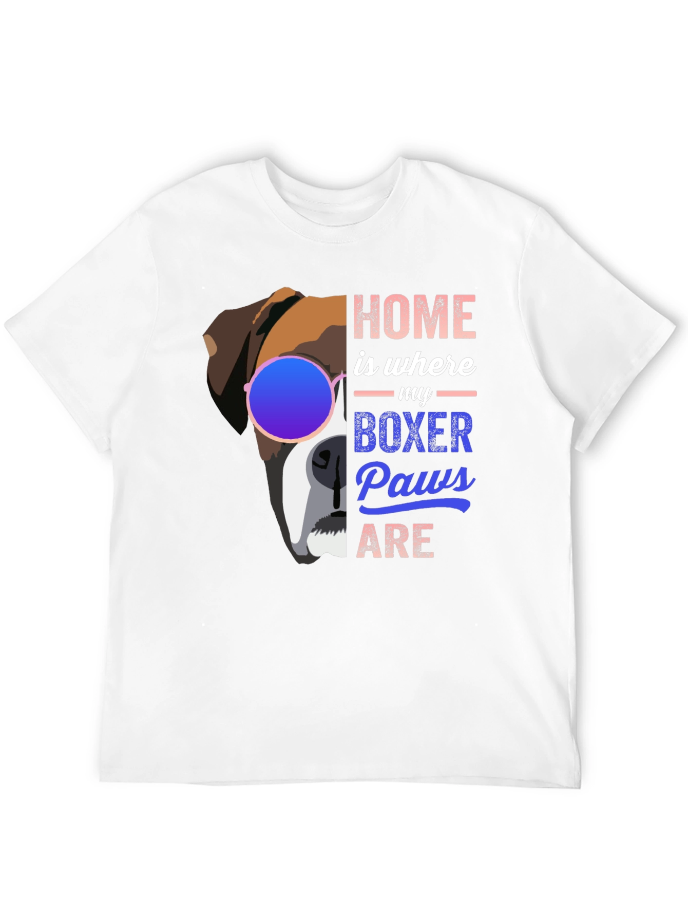 Camiseta Hogar es donde están mis patas de Boxer