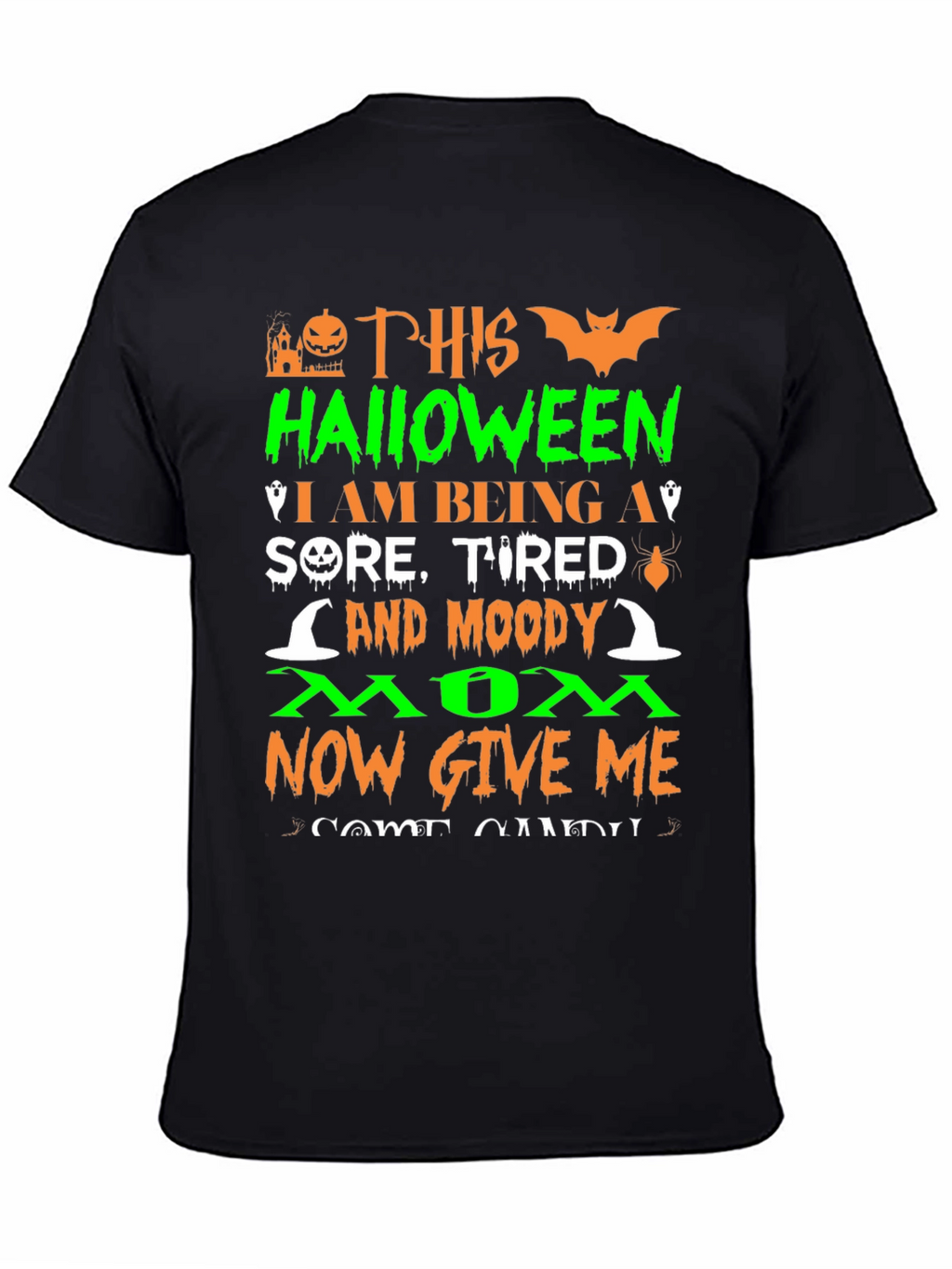 Camiseta Halloween Mamá Cansada - ¡Dame Dulces!