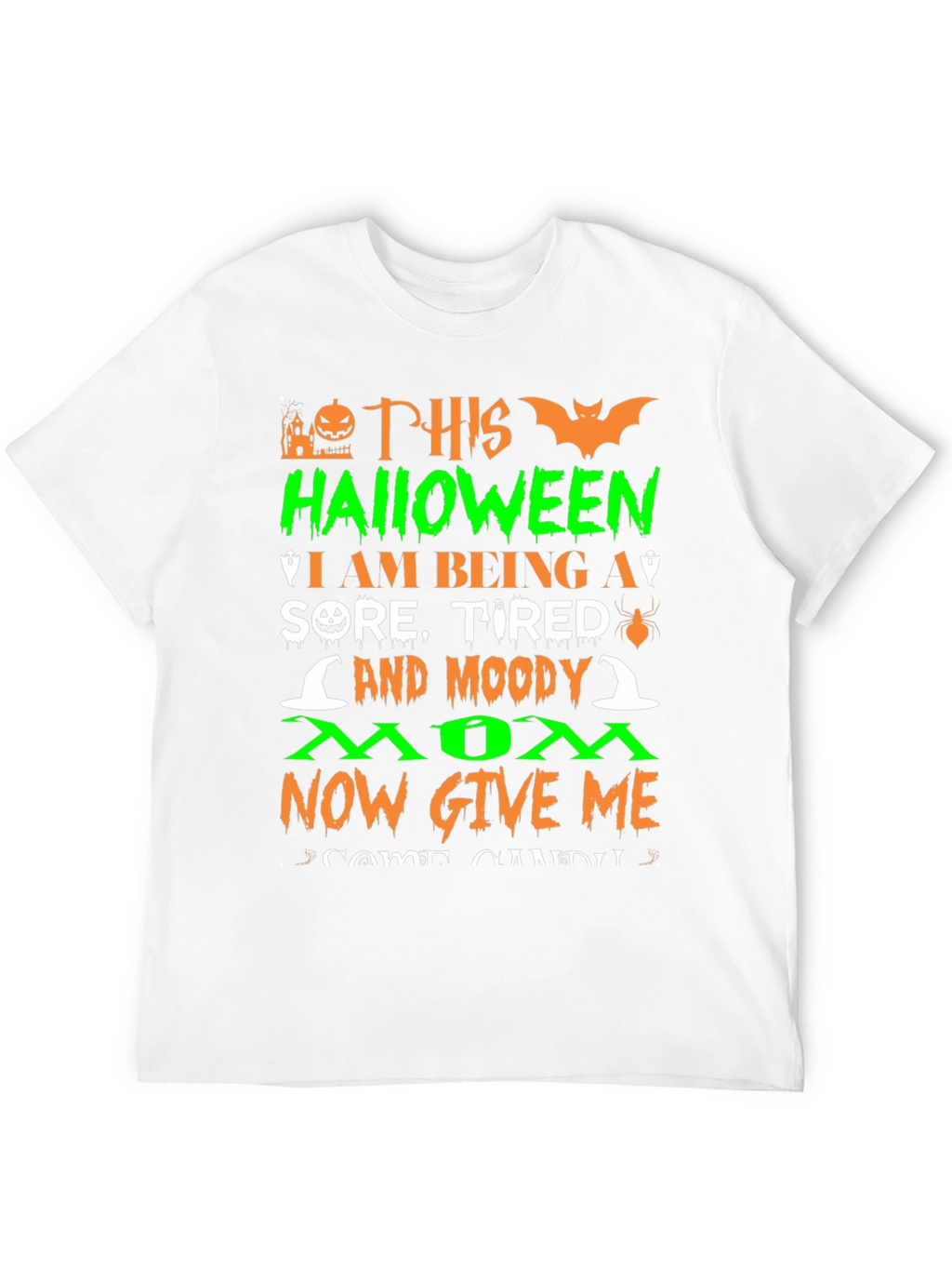 Camiseta Halloween Mamá Cansada - ¡Dame Dulces!