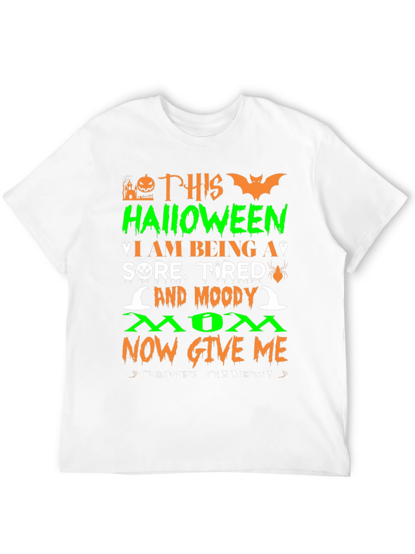 Camiseta Halloween Mamá Cansada - ¡Dame Dulces!