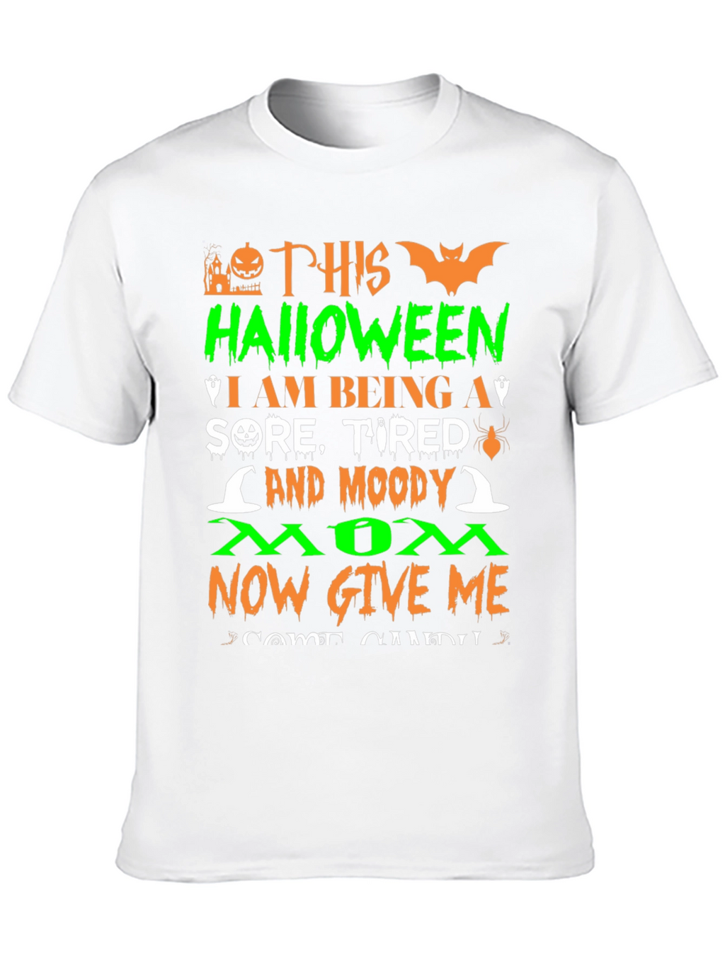 Camiseta Halloween Mamá Cansada - ¡Dame Dulces!