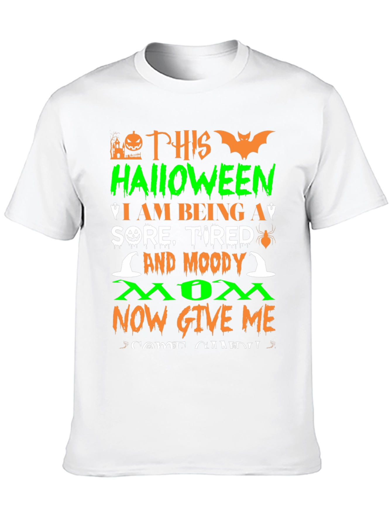 Camiseta Halloween Mamá Cansada - ¡Dame Dulces!