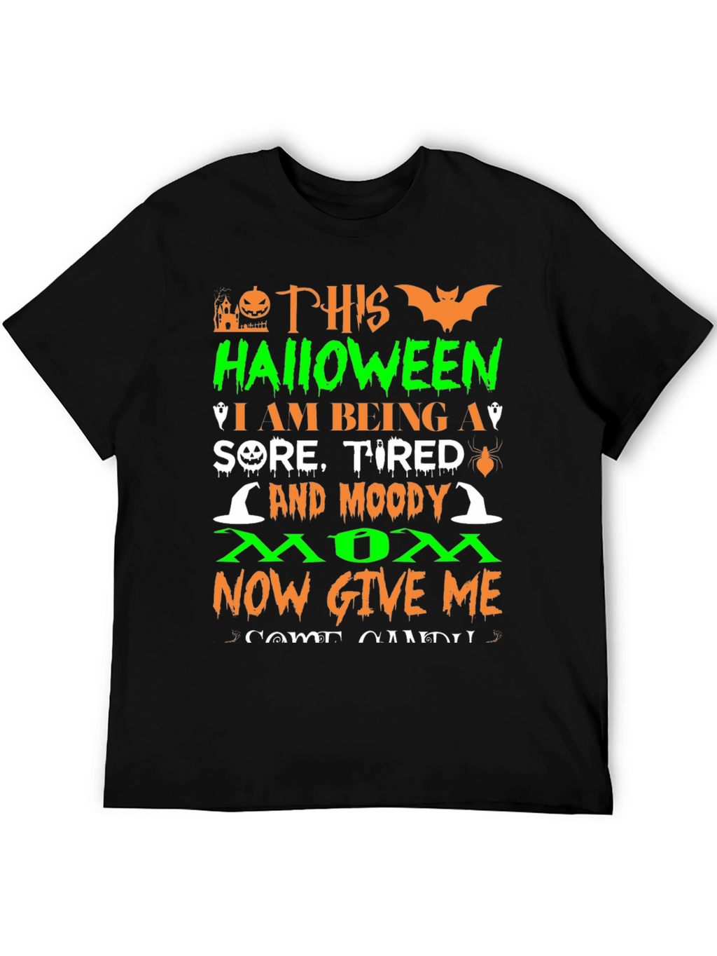 Camiseta Halloween Mamá Cansada - ¡Dame Dulces!
