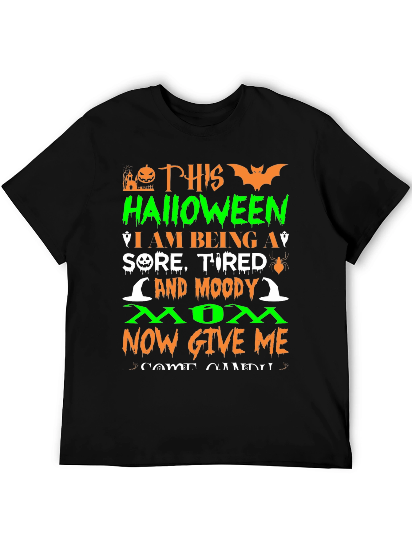 Camiseta Halloween Mamá Cansada - ¡Dame Dulces!