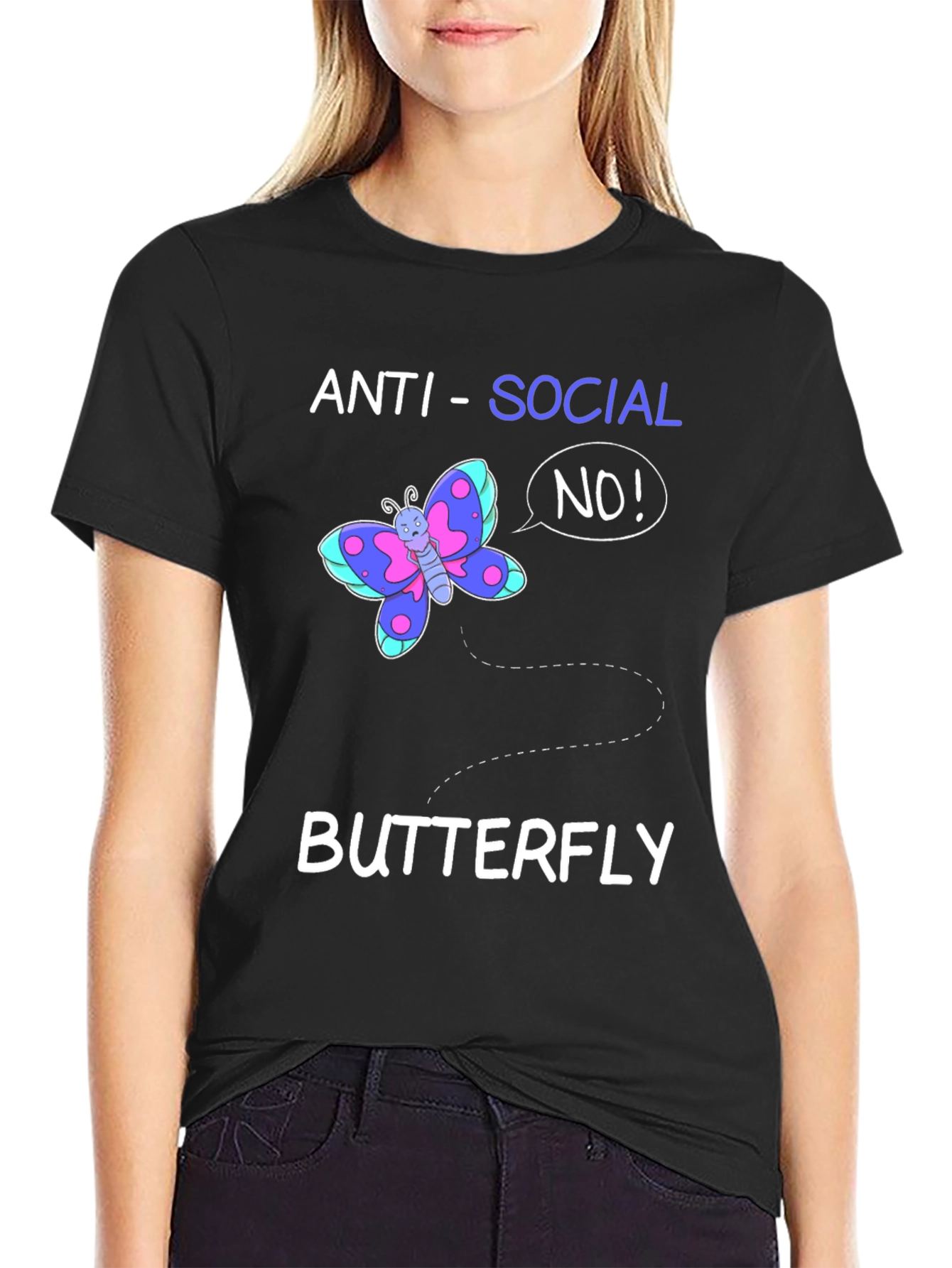 Camiseta Anti-Social Butterfly
