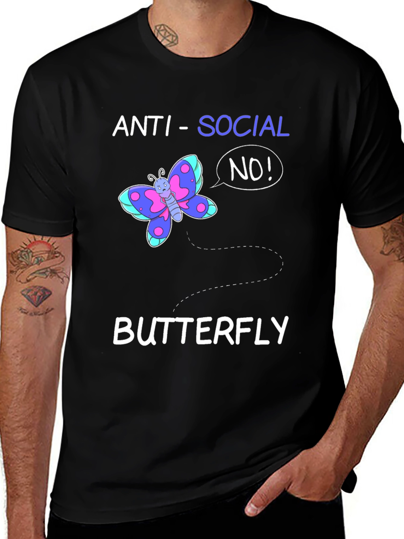 Camiseta Anti-Social Butterfly