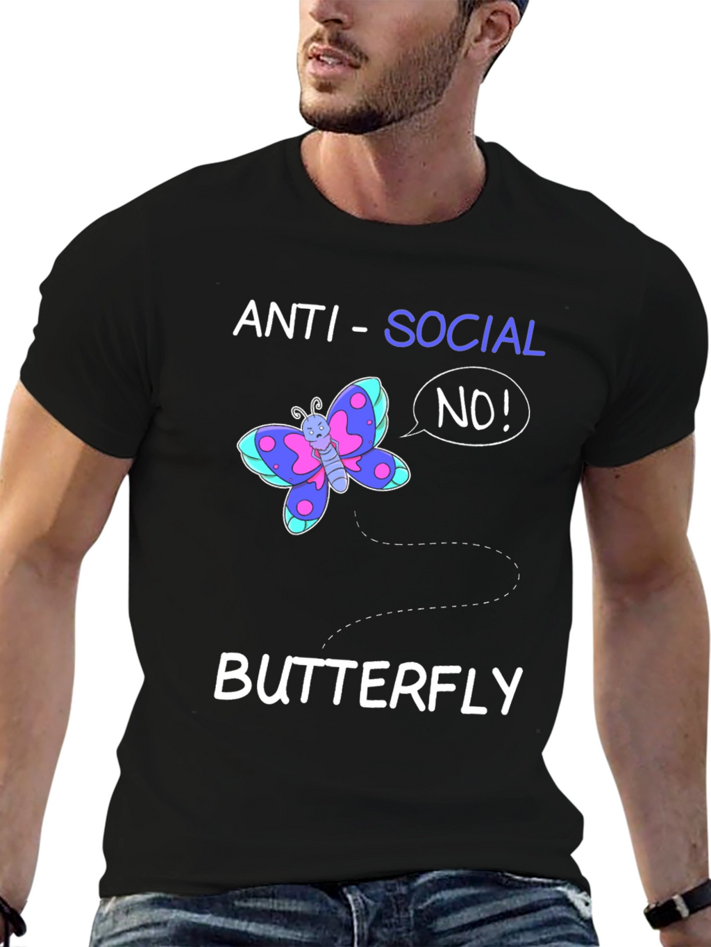 Camiseta Anti-Social Butterfly