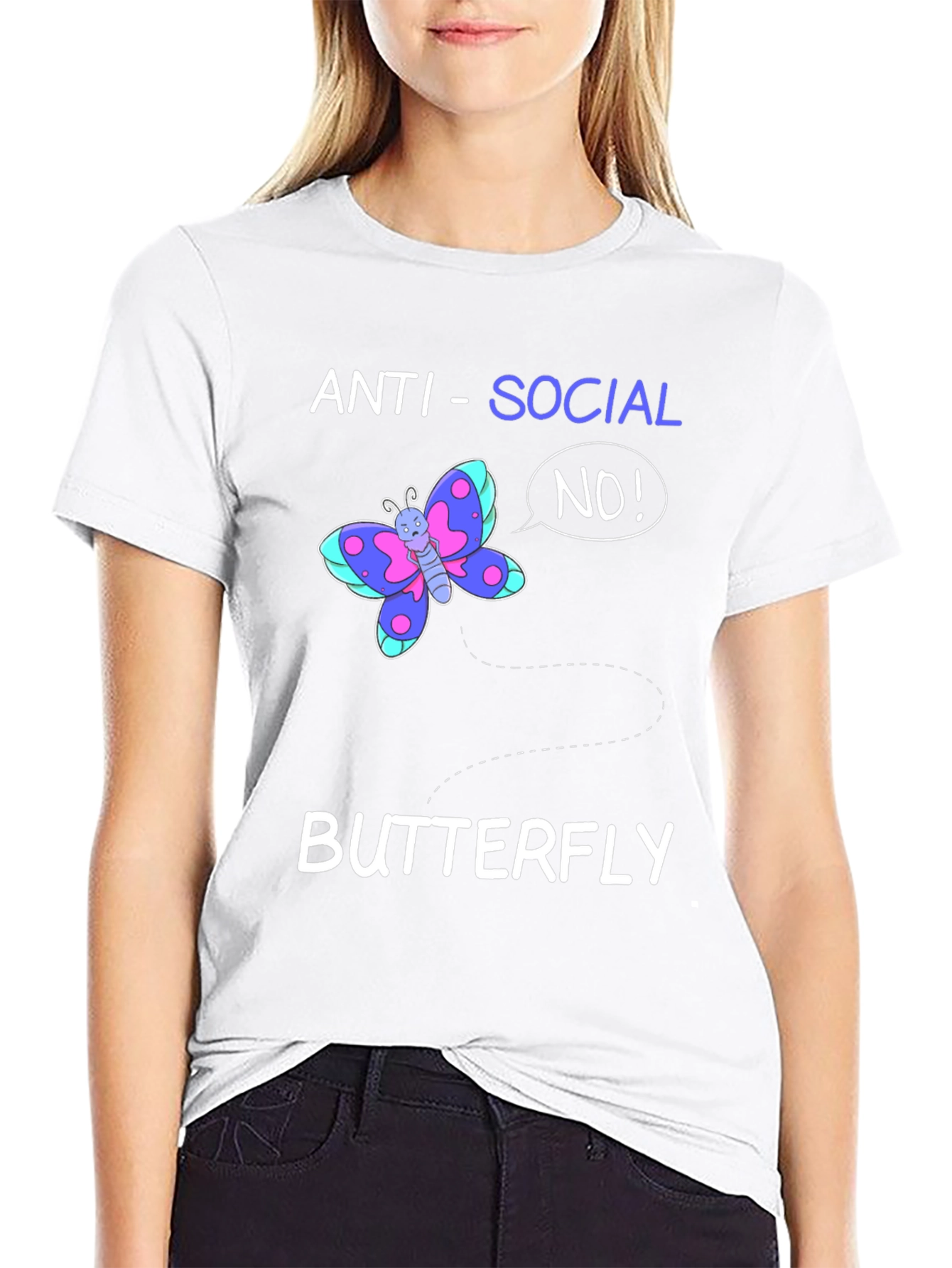 Camiseta Anti-Social Butterfly