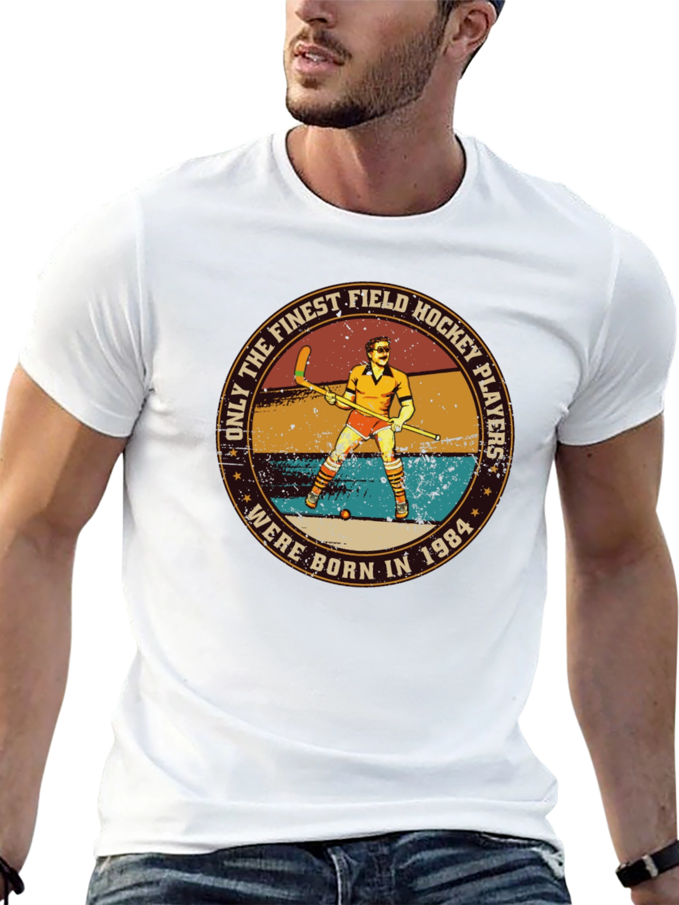 Camiseta Hombre Field Hockey Players Born in 1984