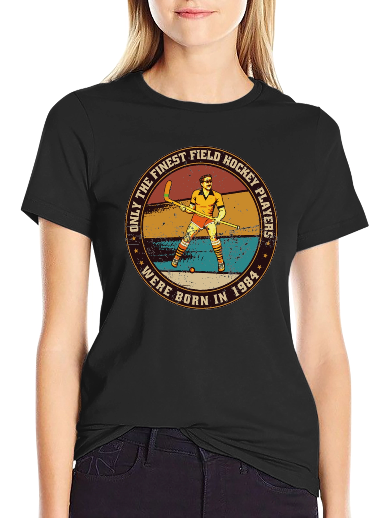 Camiseta Hombre Field Hockey Players Born in 1984