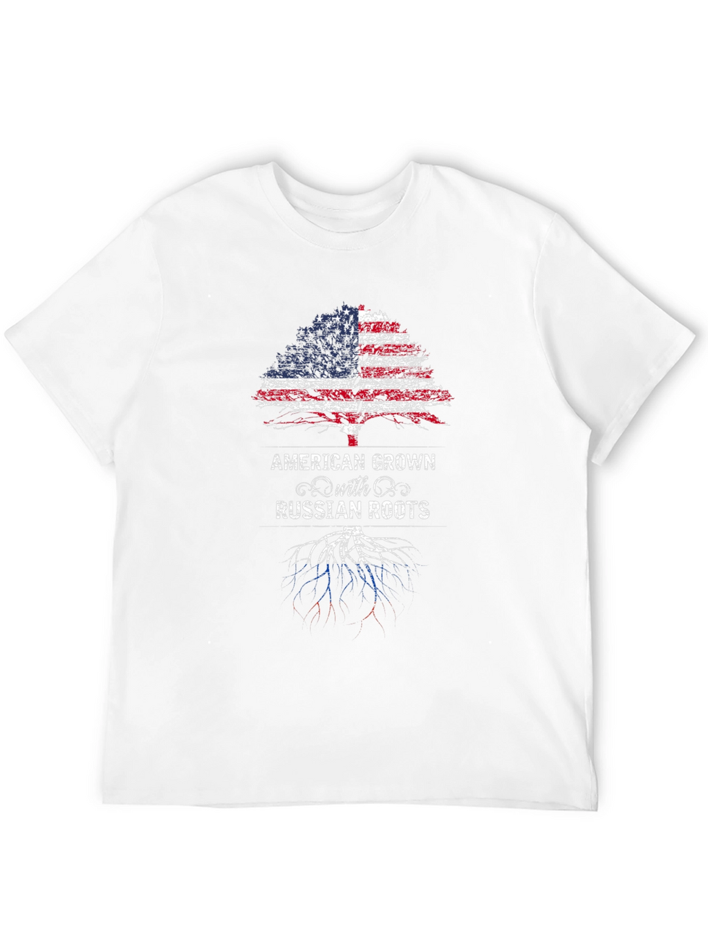 Camiseta American Grown with Russian Roots