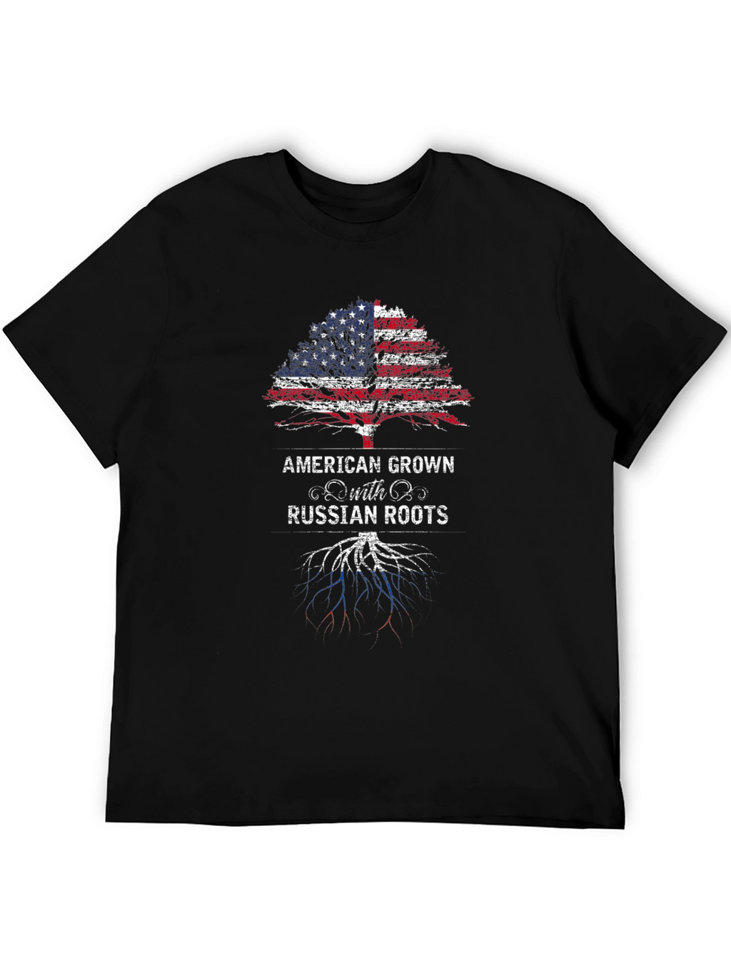 Camiseta American Grown with Russian Roots