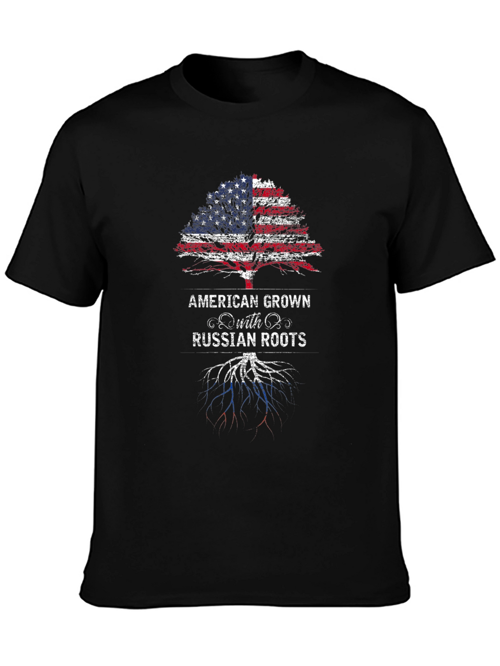 Camiseta American Grown with Russian Roots