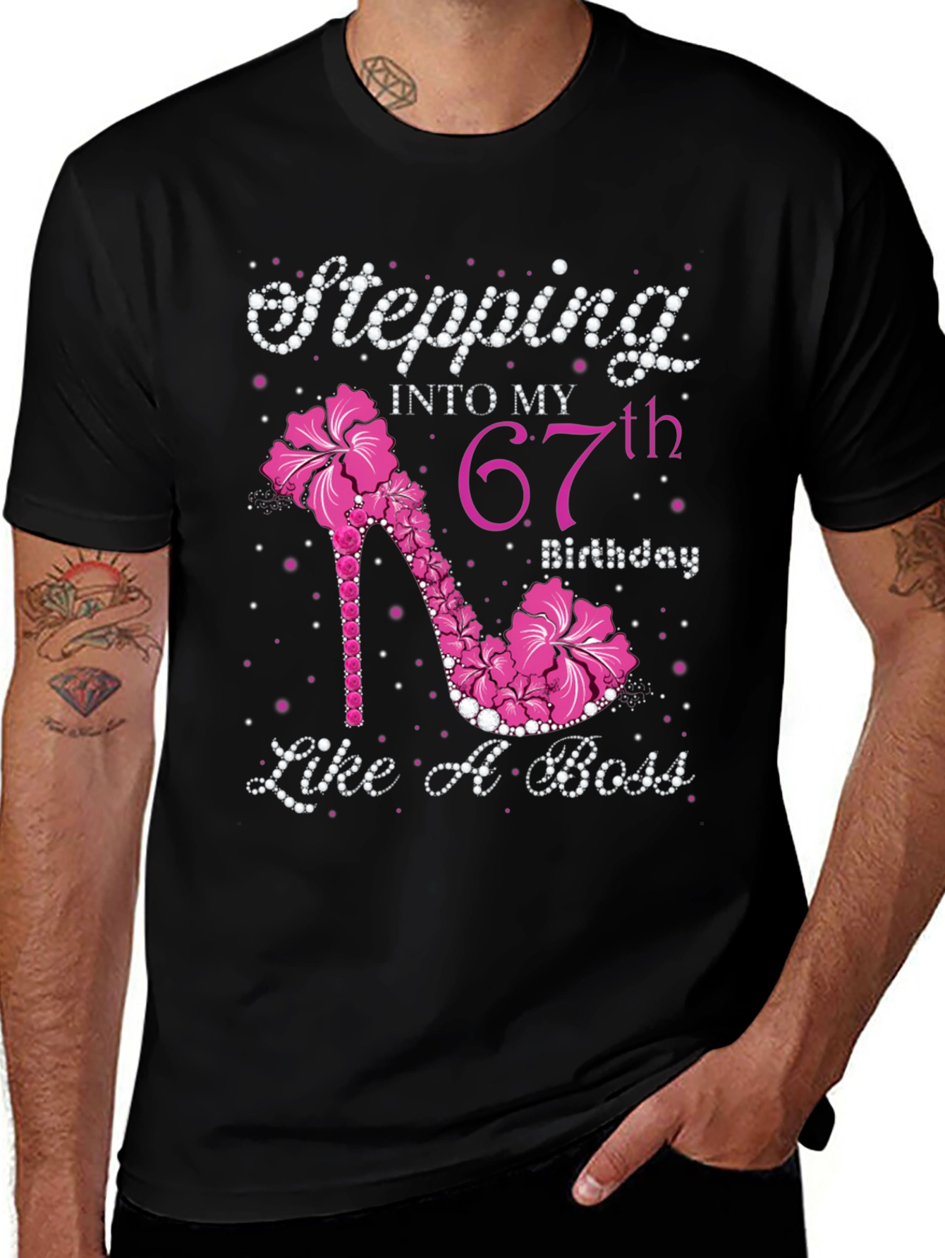 Camiseta 67 Cumpleaños Mujer - Estilo y Actitud