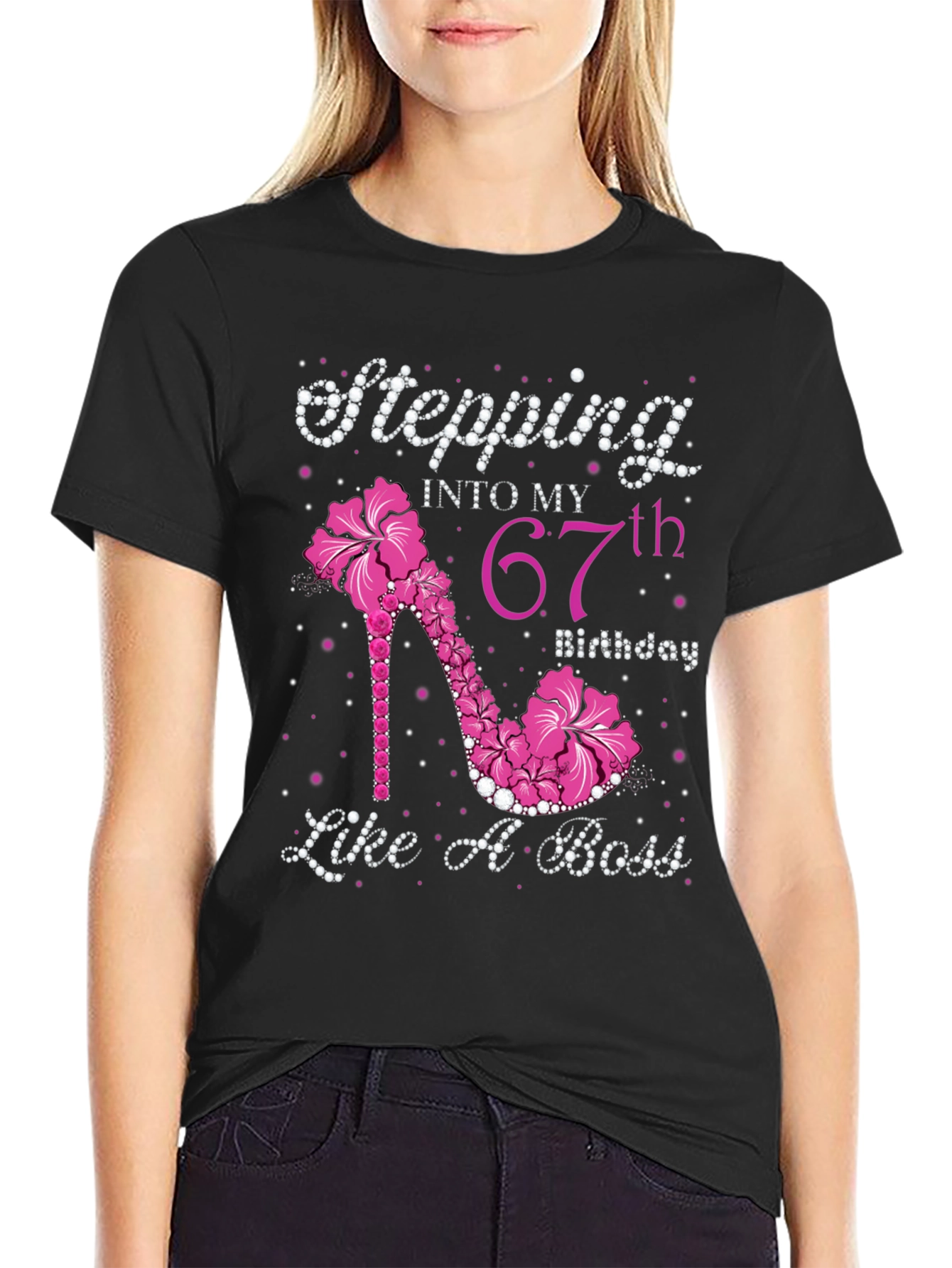 Camiseta 67 Cumpleaños Mujer - Estilo y Actitud
