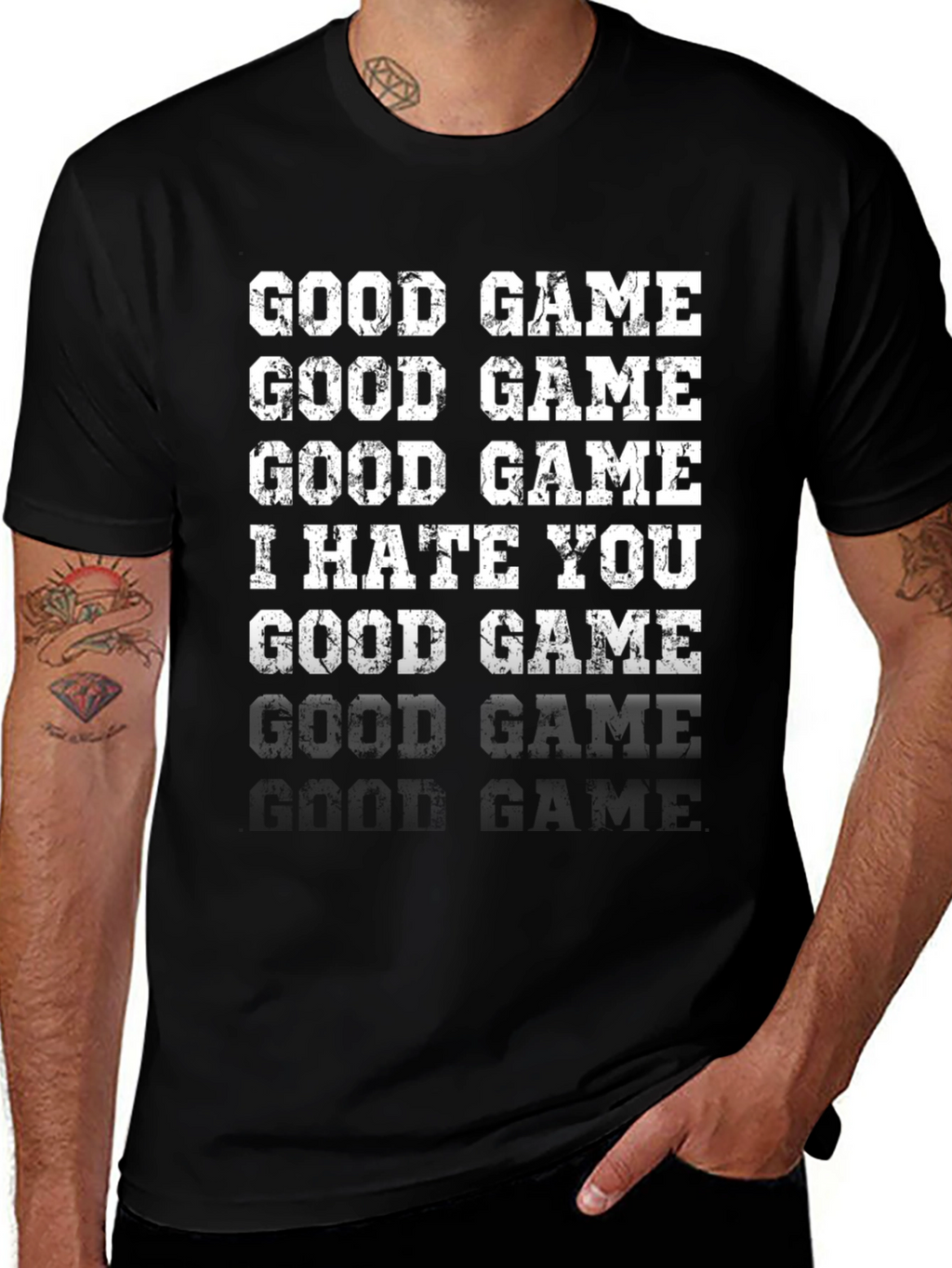 Camiseta Divertida Good Game I Hate You