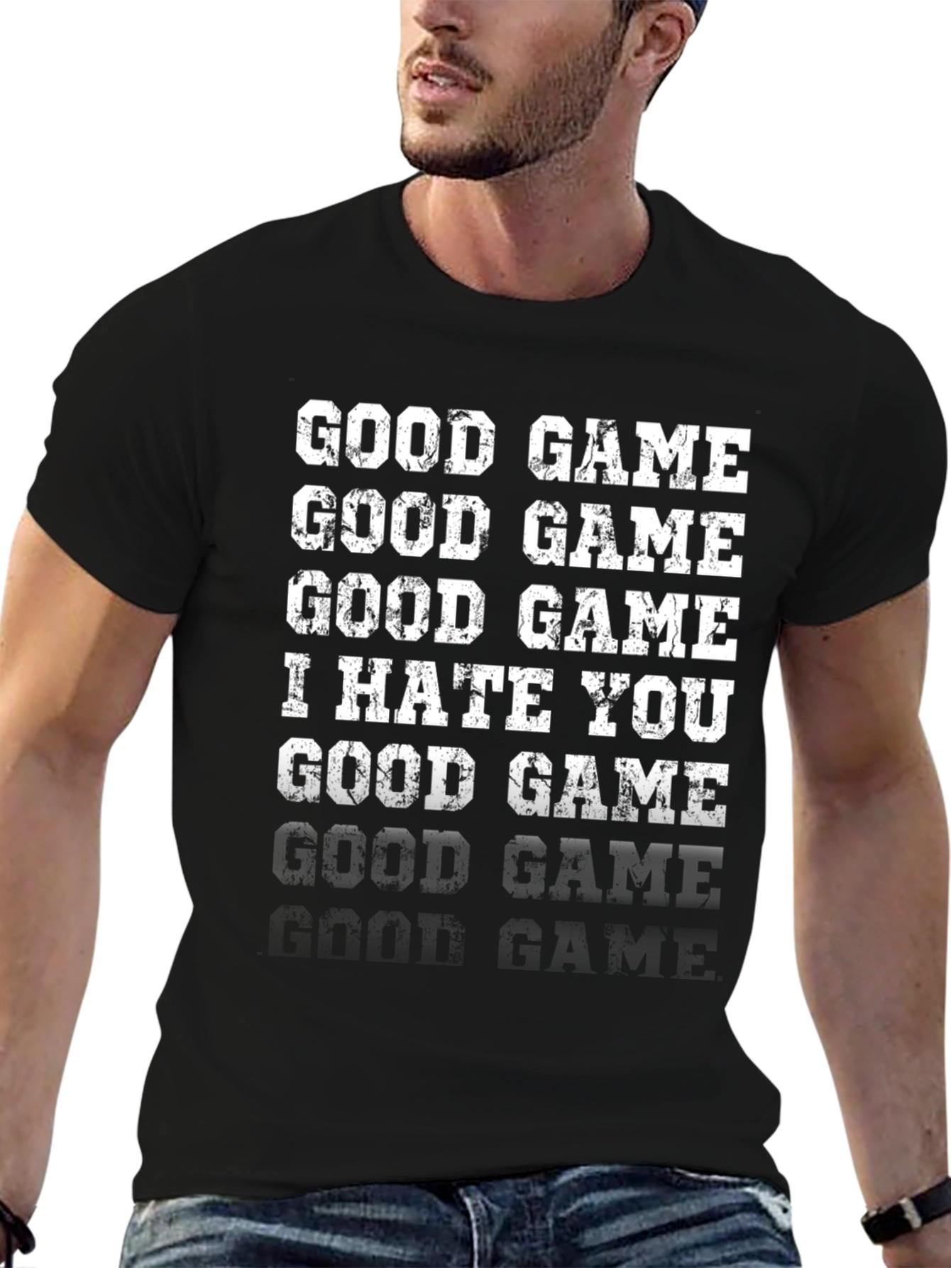 Camiseta Divertida Good Game I Hate You