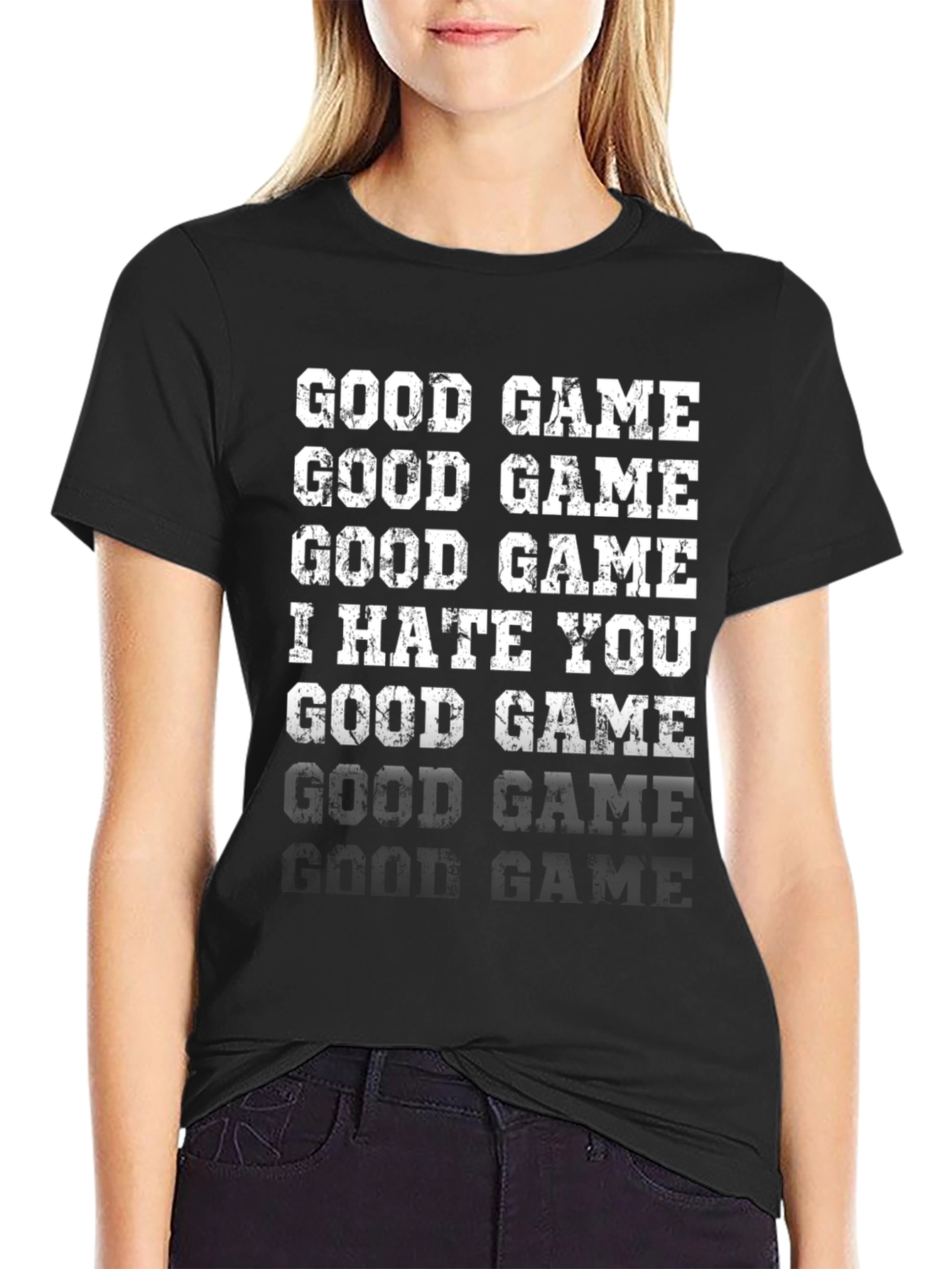 Camiseta Divertida Good Game I Hate You