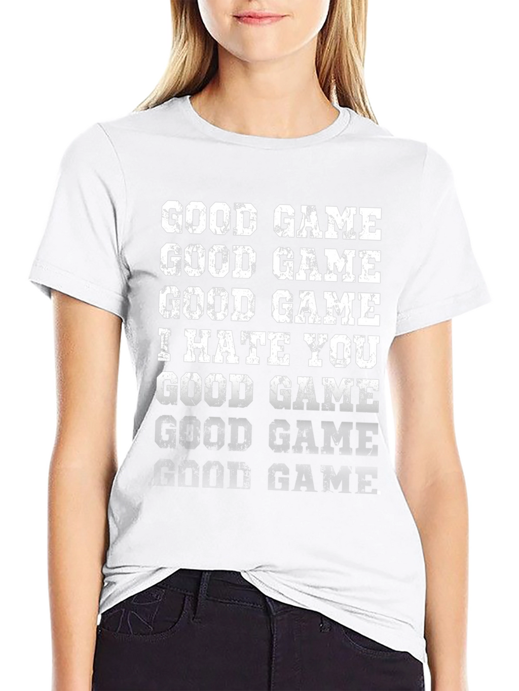 Camiseta Divertida Good Game I Hate You