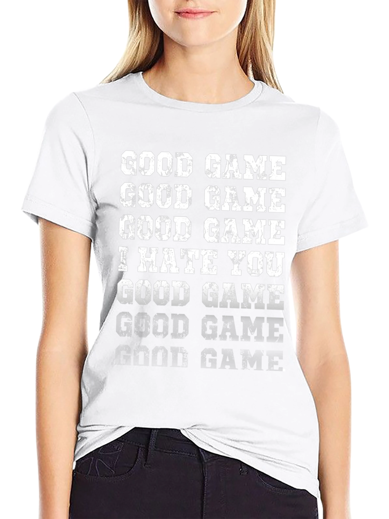 Camiseta Divertida Good Game I Hate You