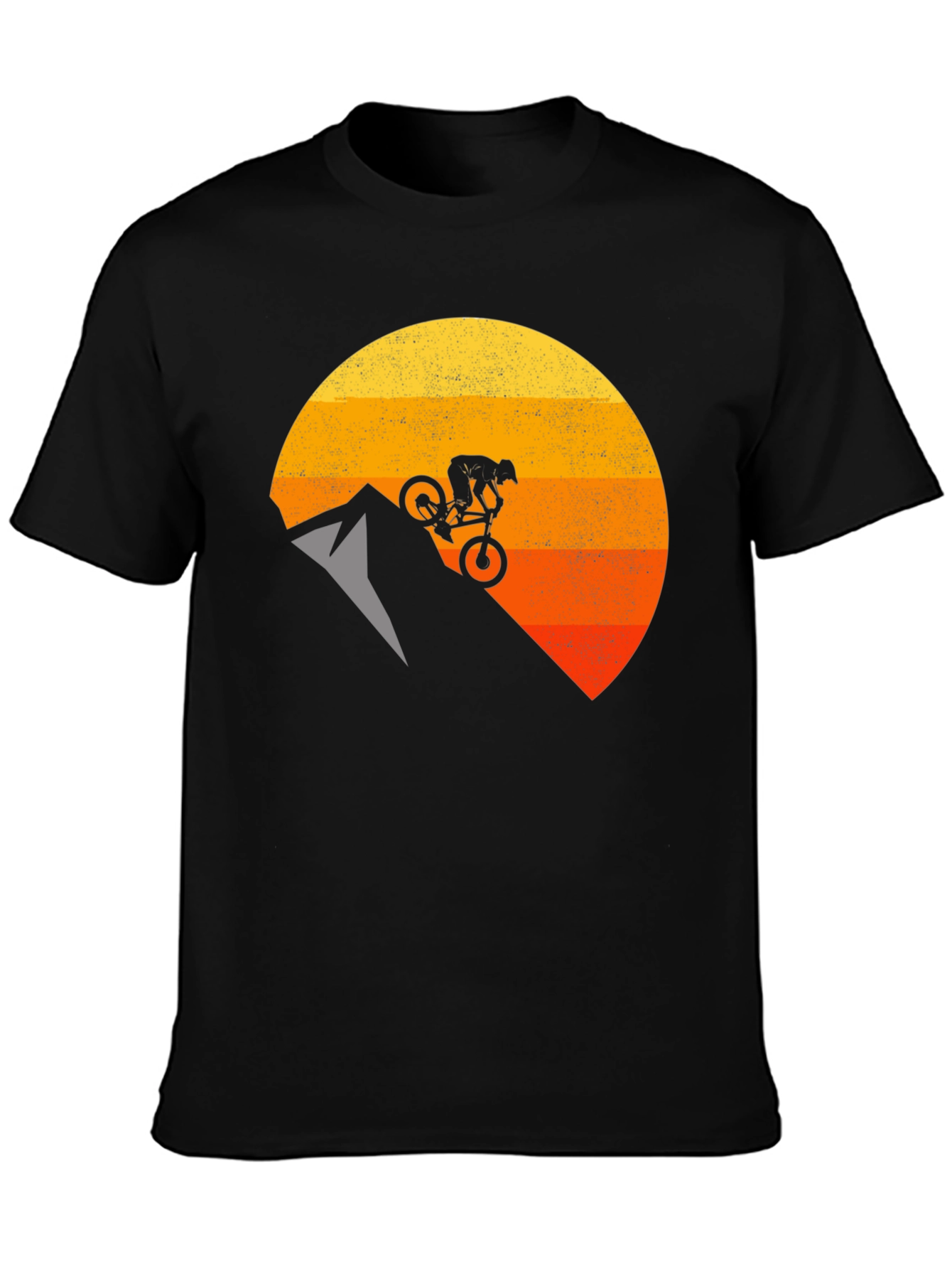 Camiseta Hombre Ciclismo Montaña Diseño Sunset