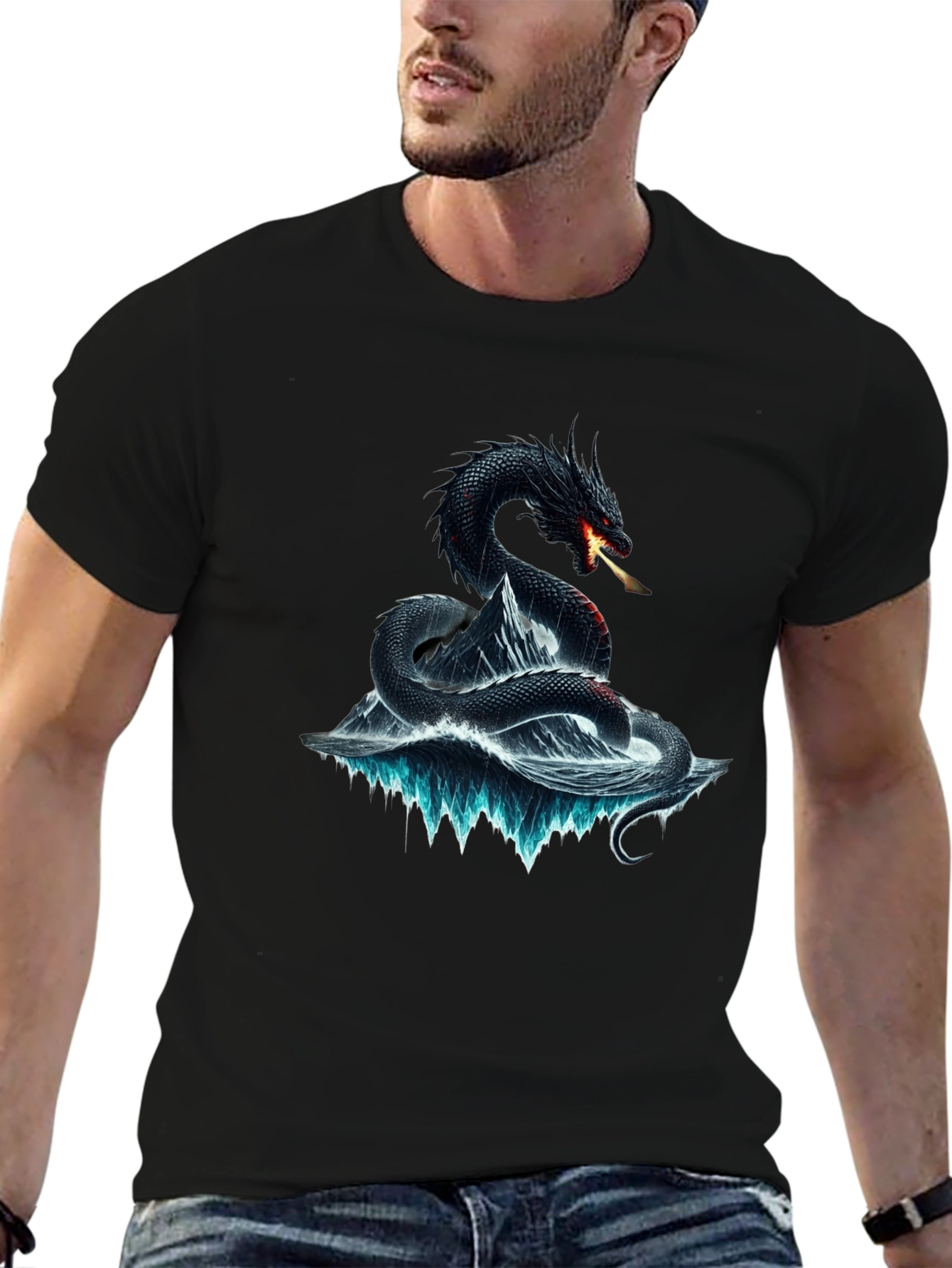 Camiseta Dragón de Hielo para Hombre