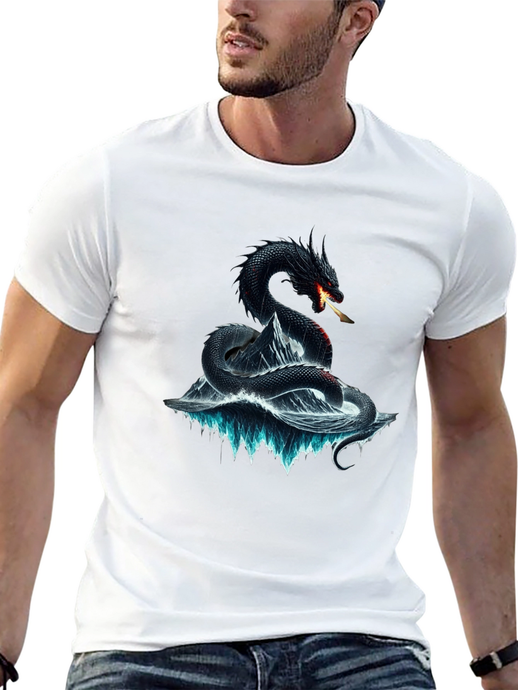 Camiseta Dragón de Hielo para Hombre