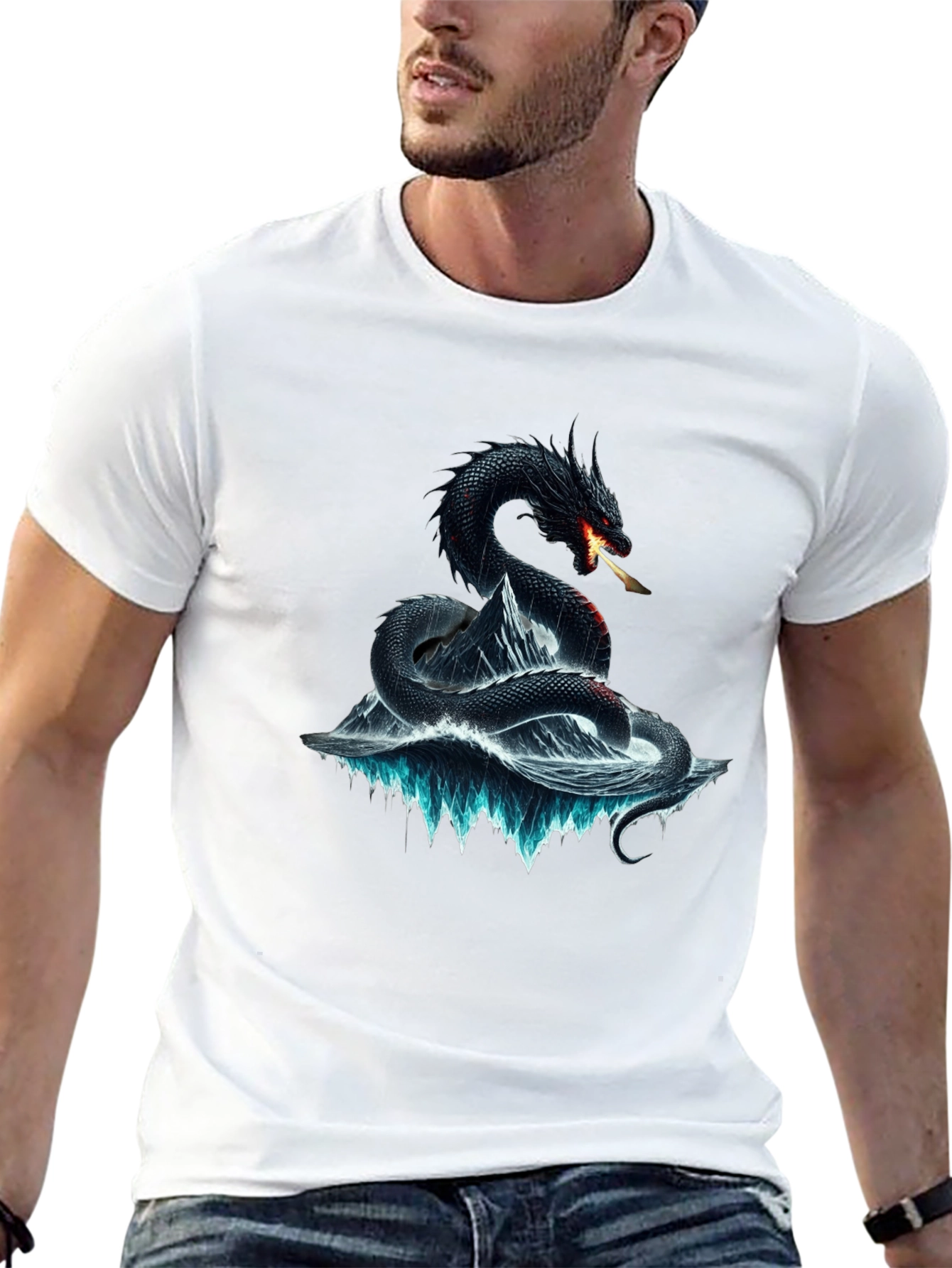 Camiseta Dragón de Hielo para Hombre