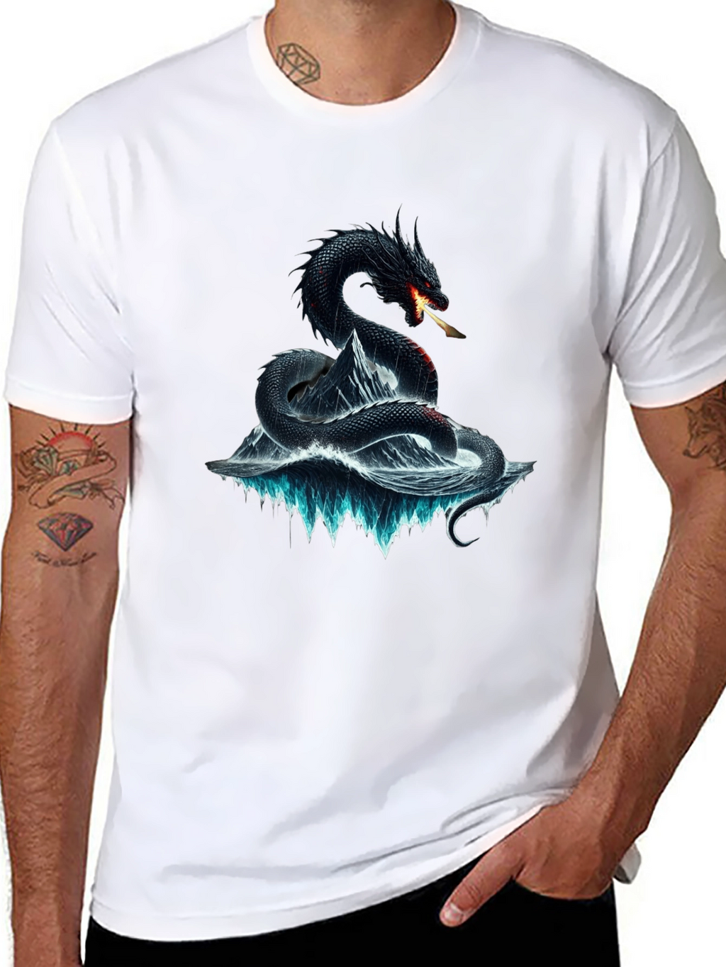 Camiseta Dragón de Hielo para Hombre