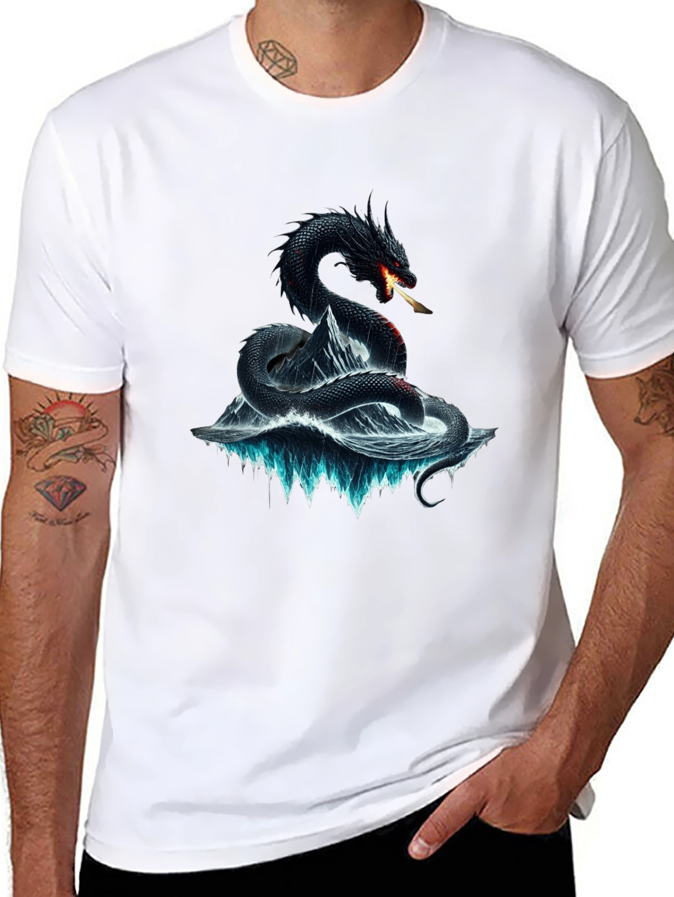 Camiseta Dragón de Hielo para Hombre