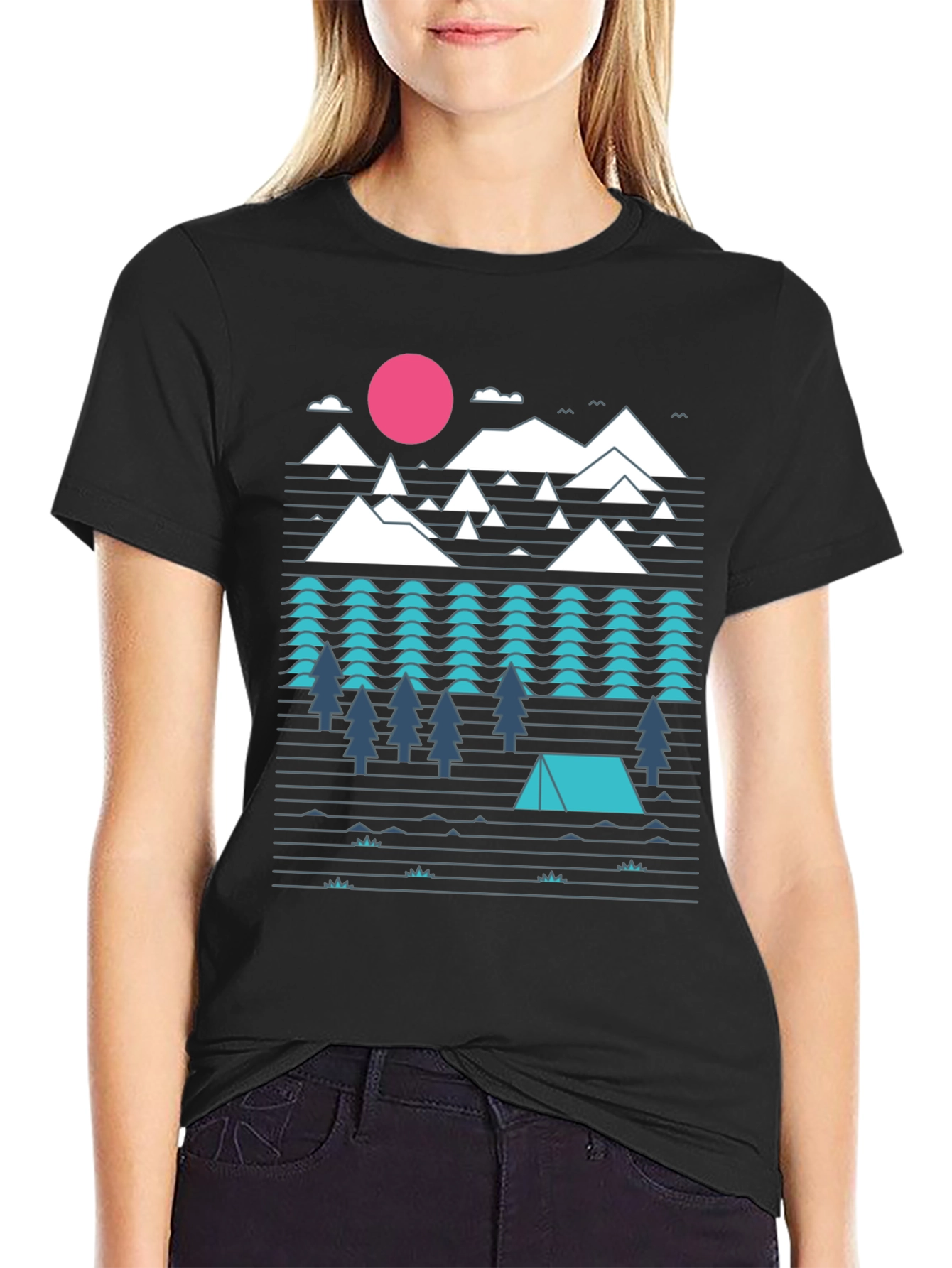 Camiseta Hombre Diseño Montaña Aventura