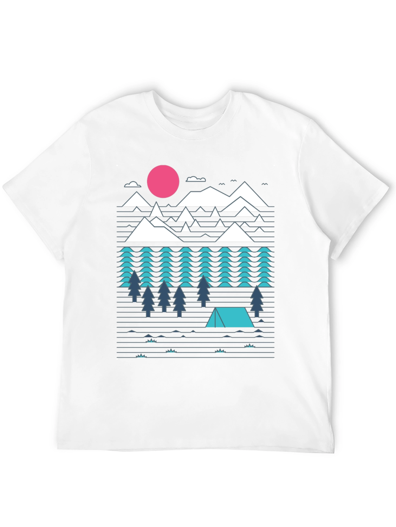 Camiseta Hombre Diseño Montaña Aventura