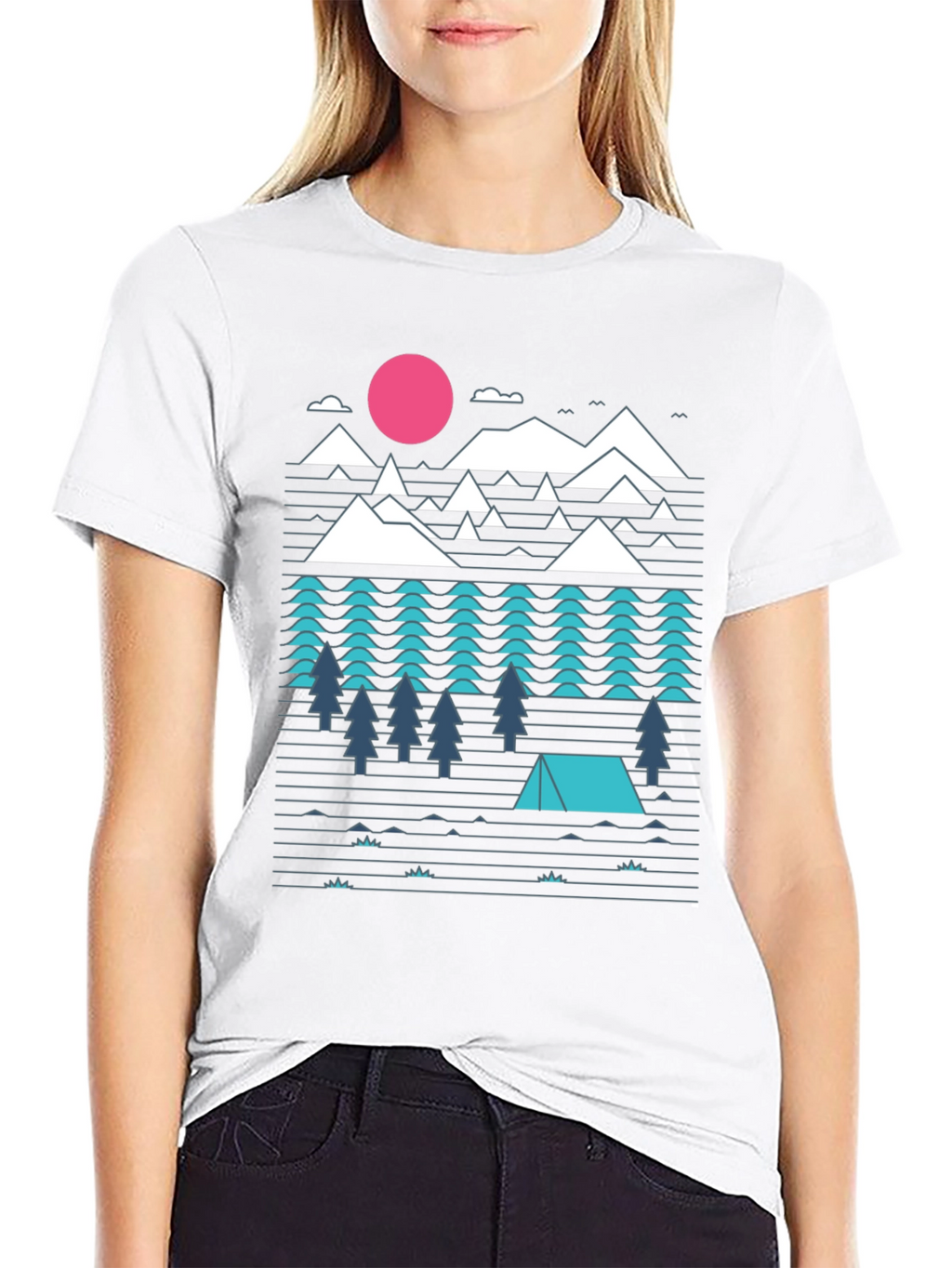 Camiseta Hombre Diseño Montaña Aventura