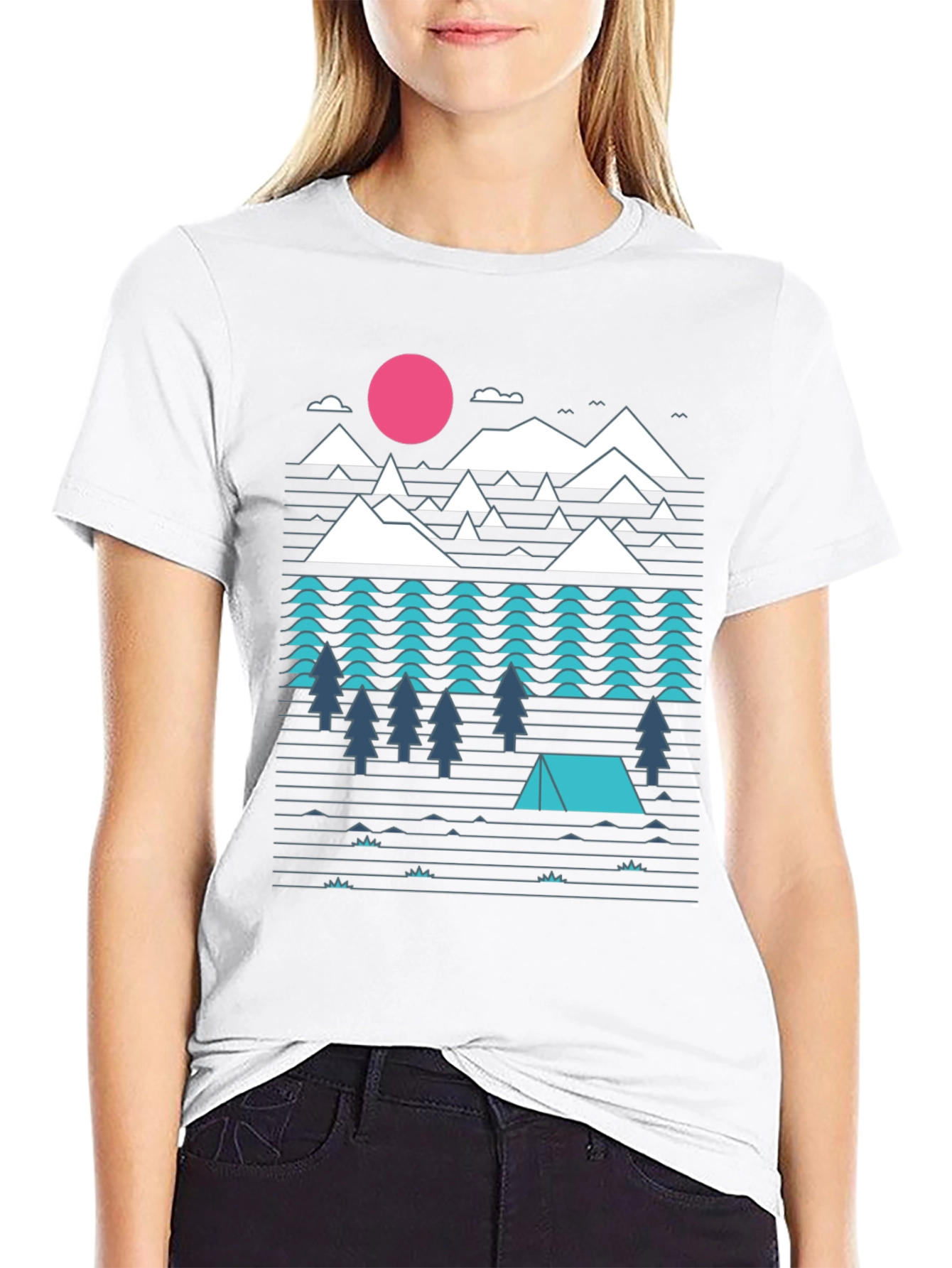 Camiseta Hombre Diseño Montaña Aventura