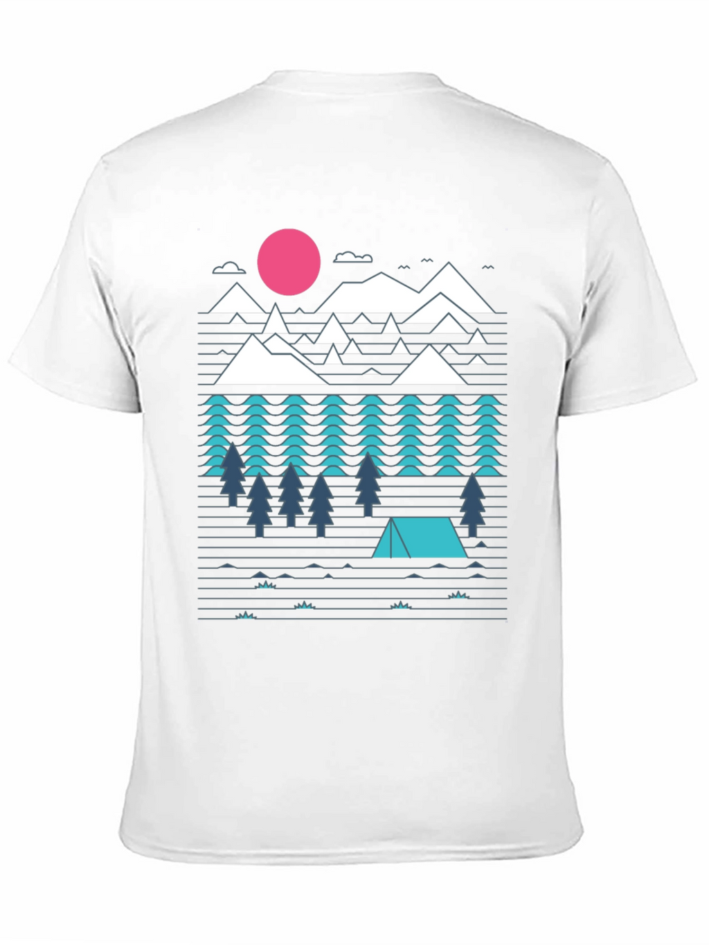 Camiseta Hombre Diseño Montaña Aventura