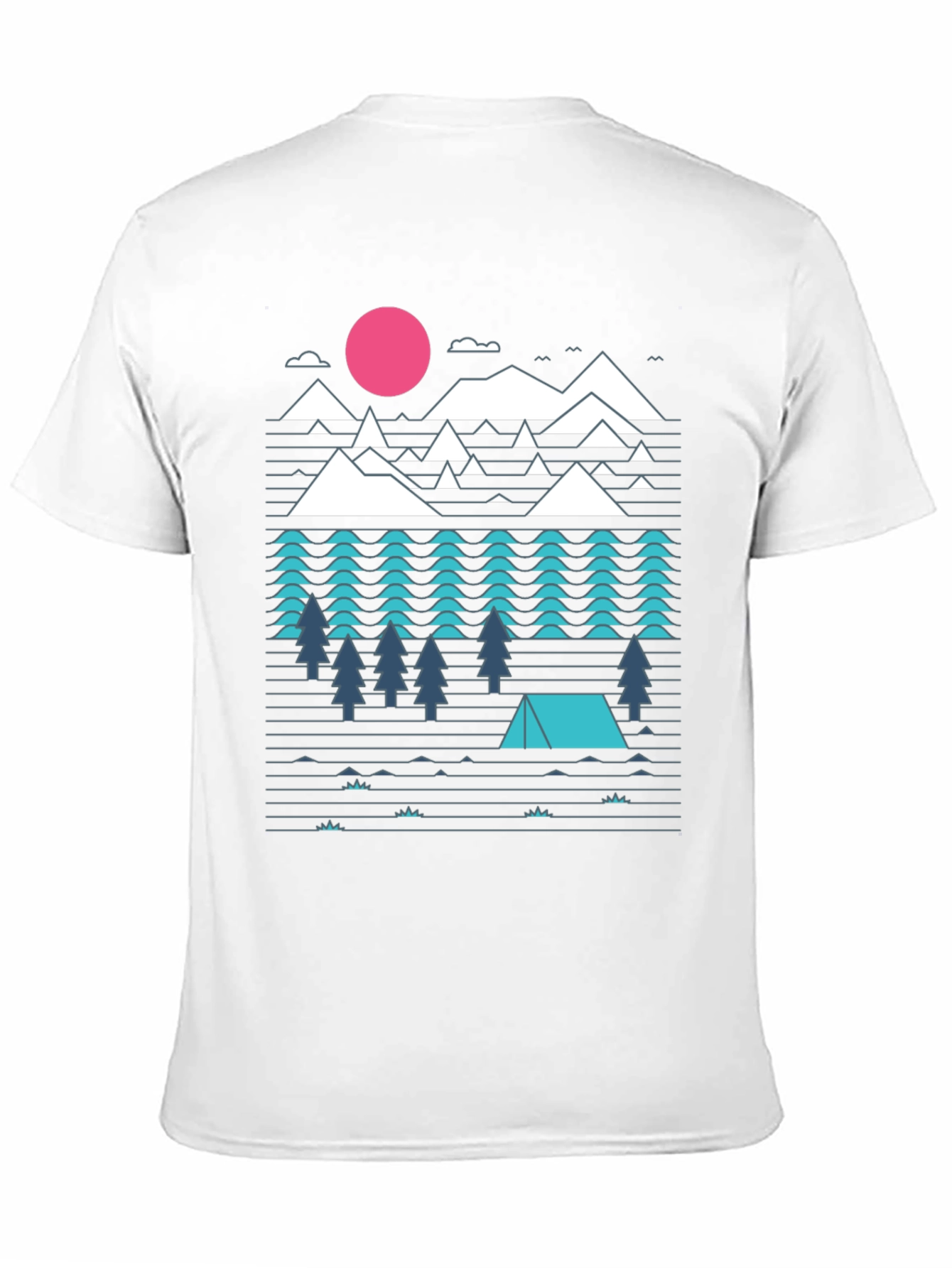 Camiseta Hombre Diseño Montaña Aventura