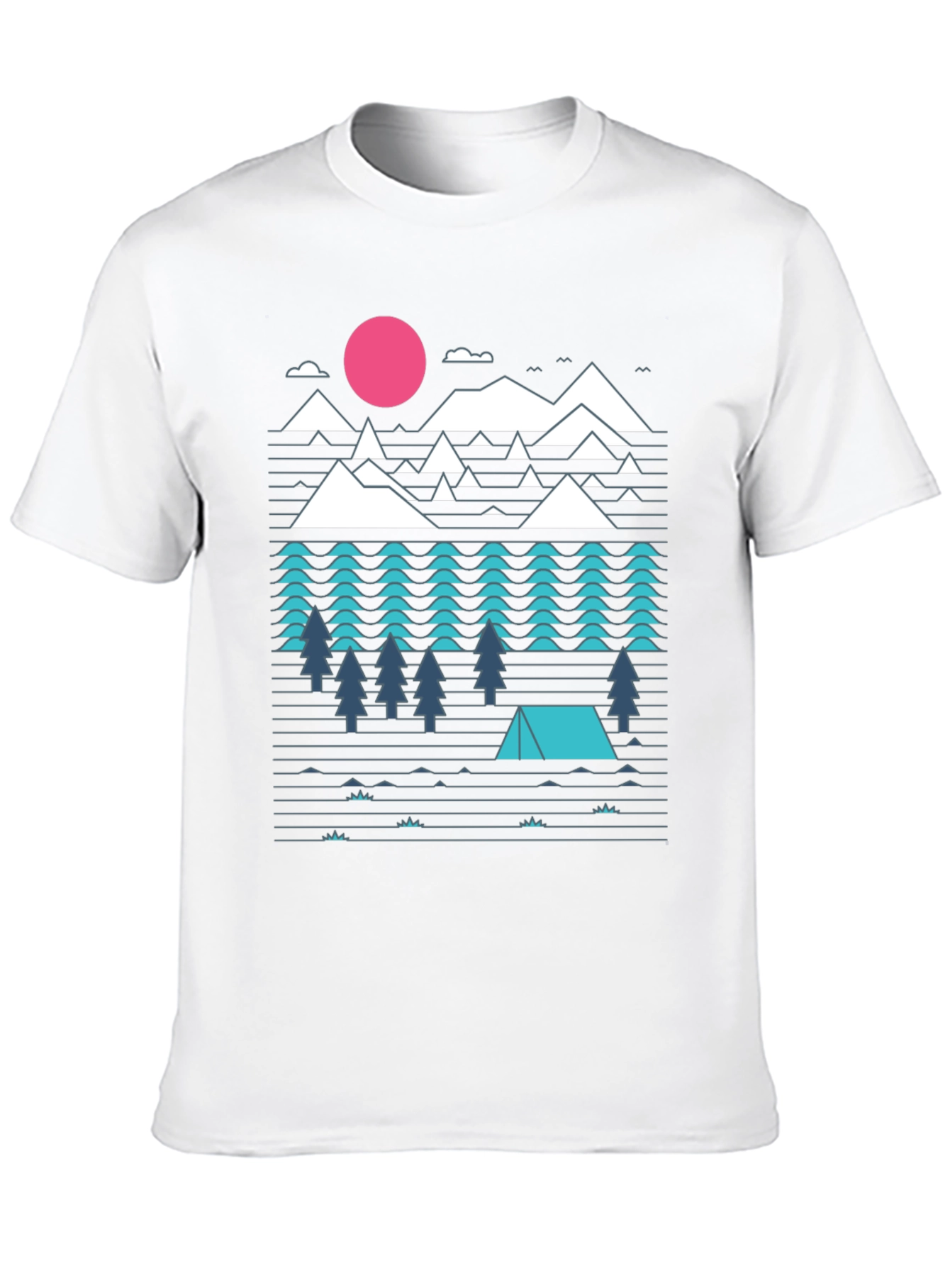 Camiseta Hombre Diseño Montaña Aventura
