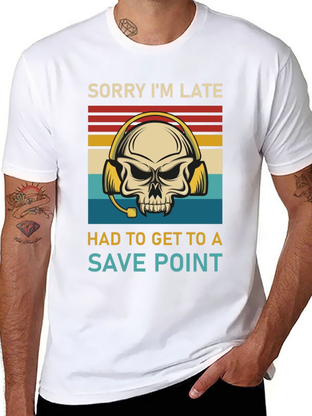 Camiseta Gamer Save Point para Hombre