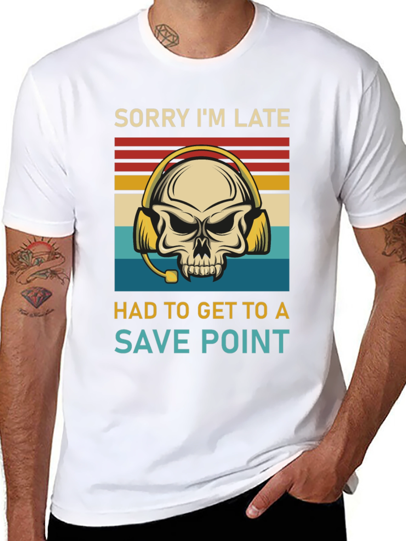 Camiseta Gamer Save Point para Hombre