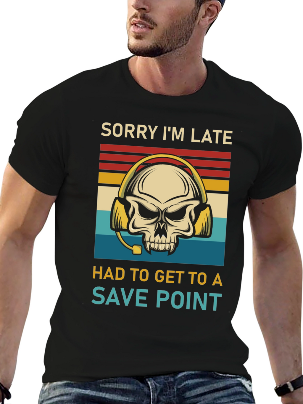 Camiseta Gamer Save Point para Hombre