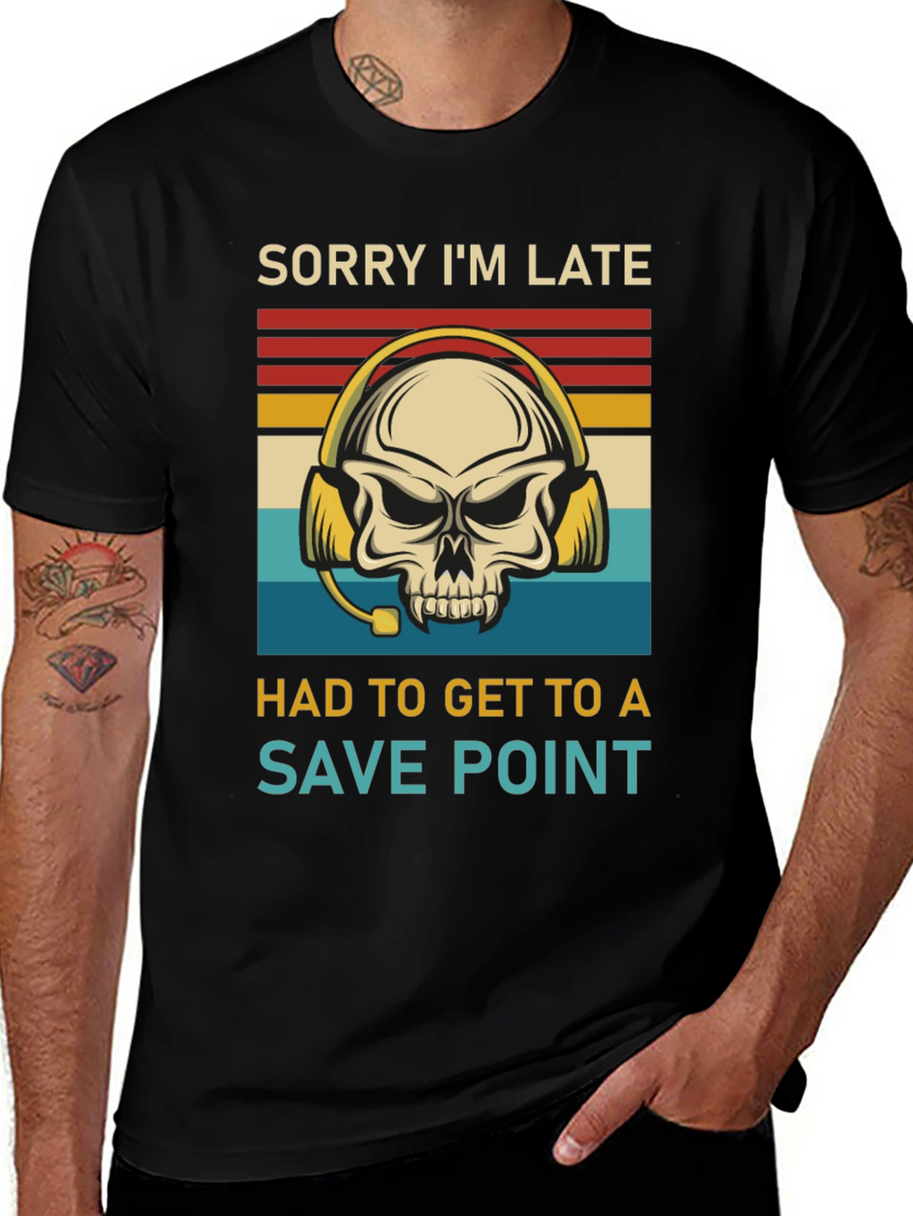 Camiseta Gamer Save Point para Hombre