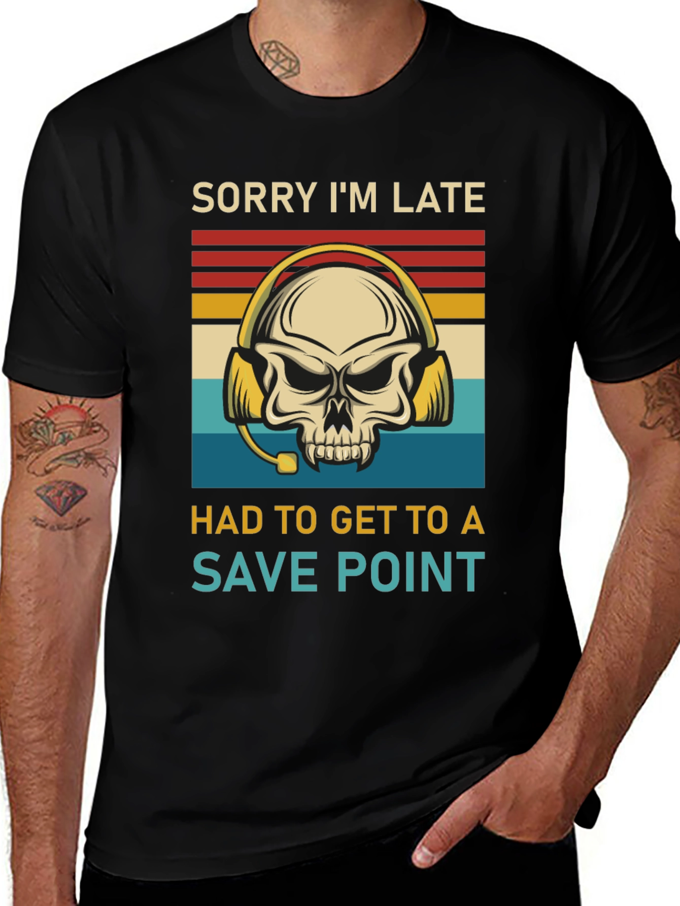 Camiseta Gamer Save Point para Hombre