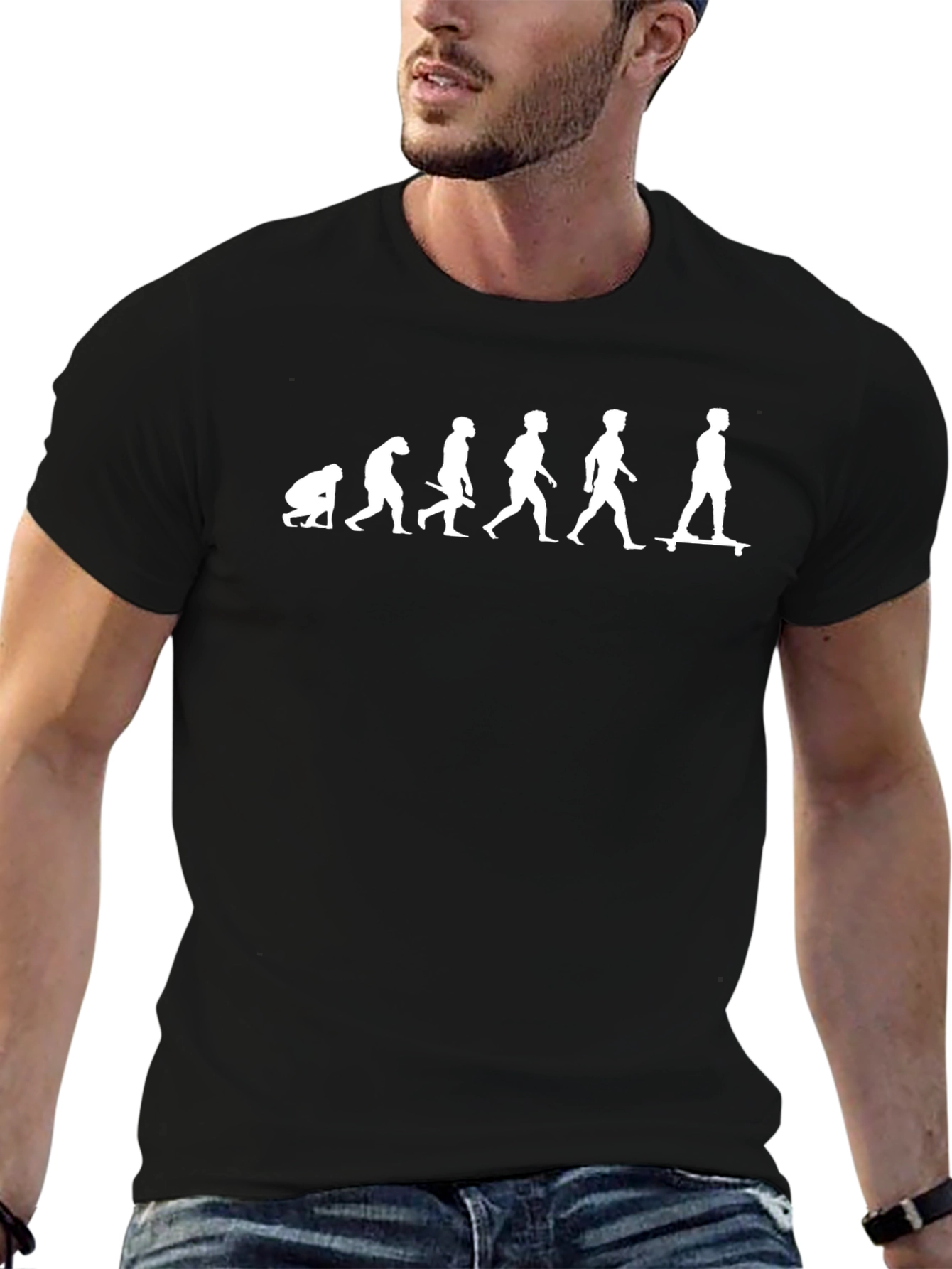 Camiseta Hombre Evolución Skateboard