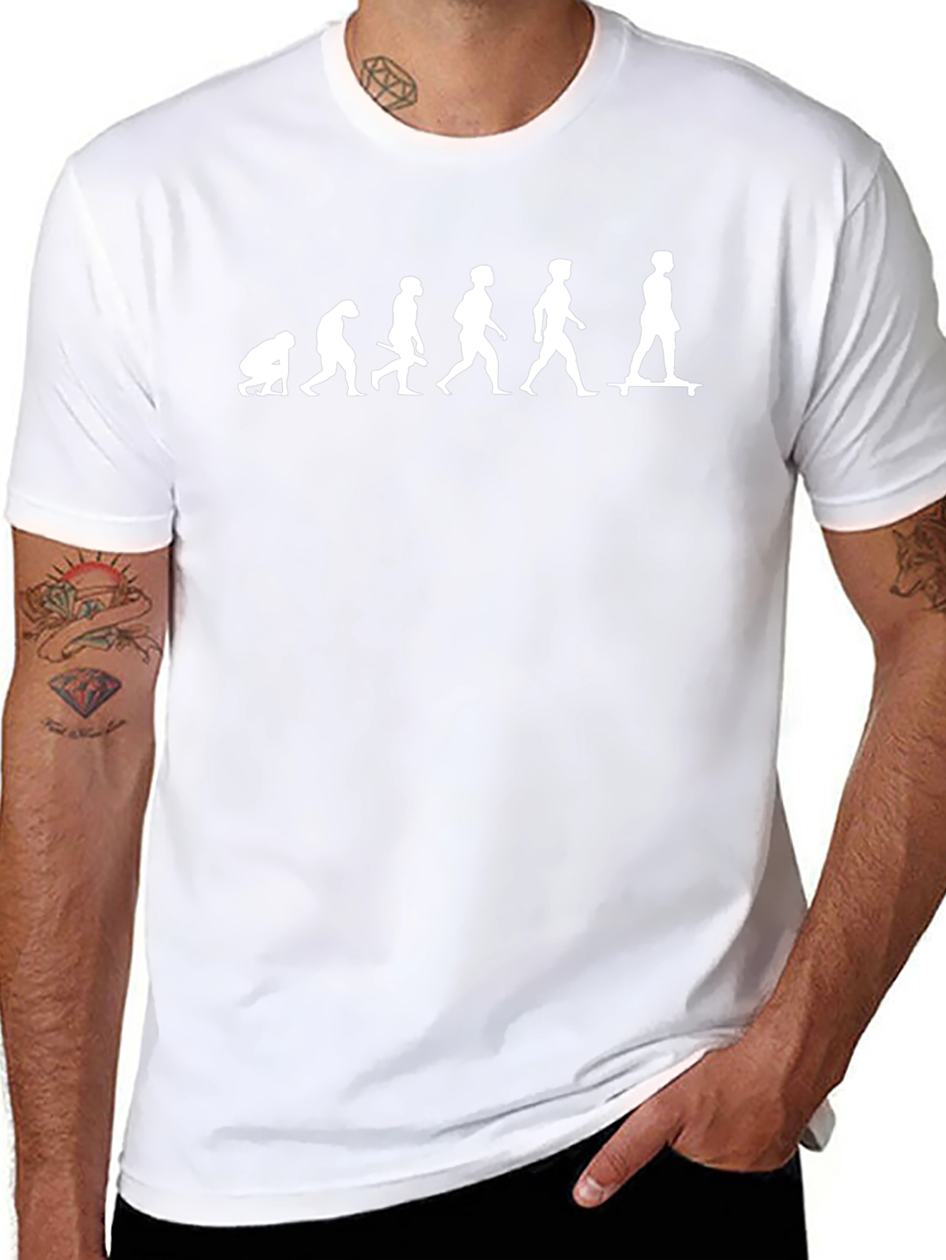 Camiseta Hombre Evolución Skateboard