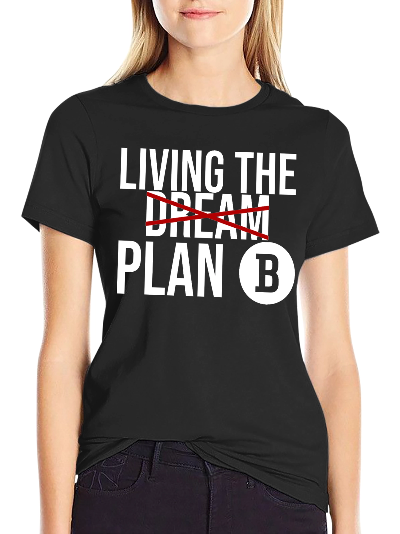 Camiseta Hombre Negra - Viviendo el Plan B