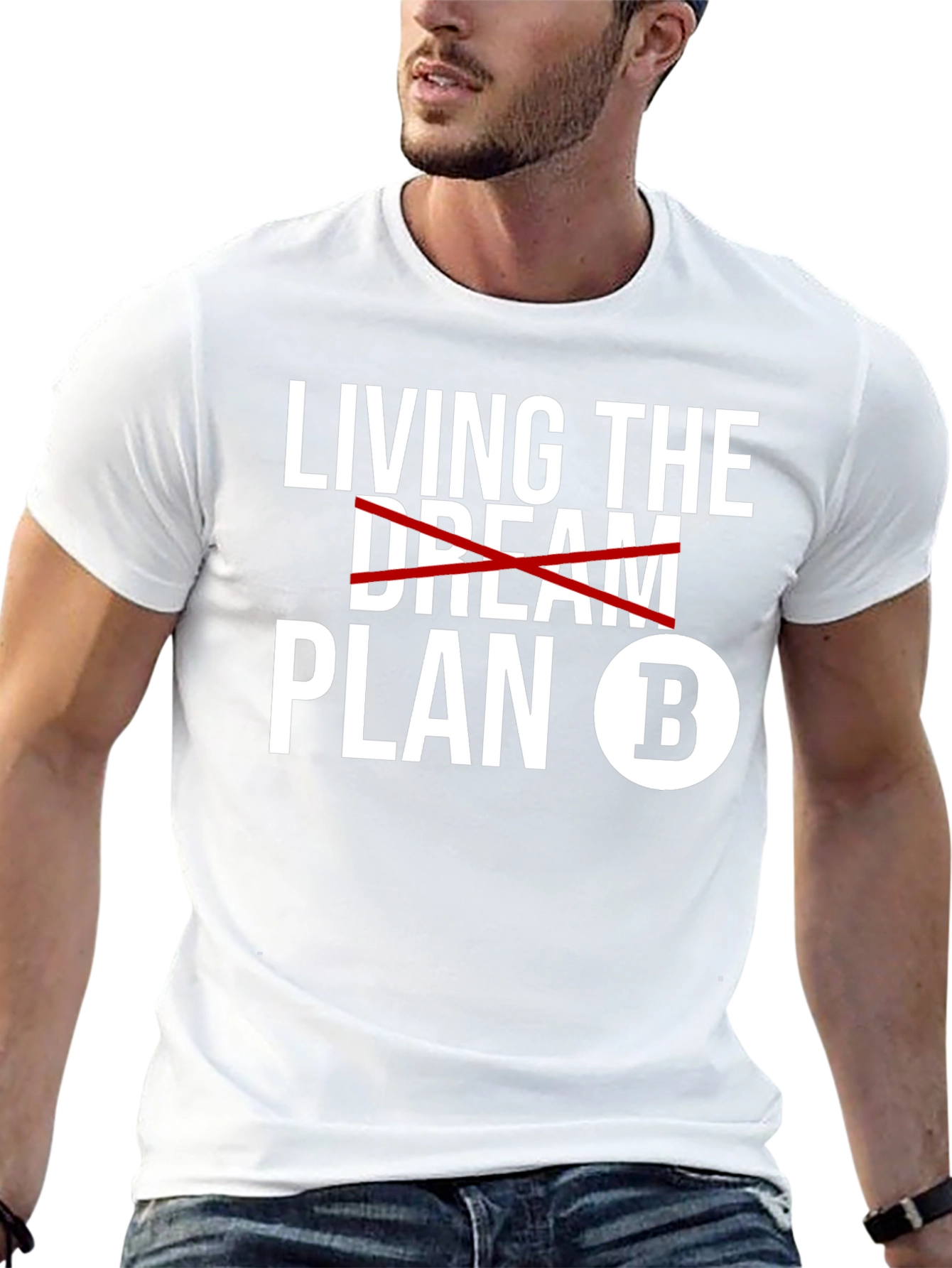 Camiseta Hombre Negra - Viviendo el Plan B