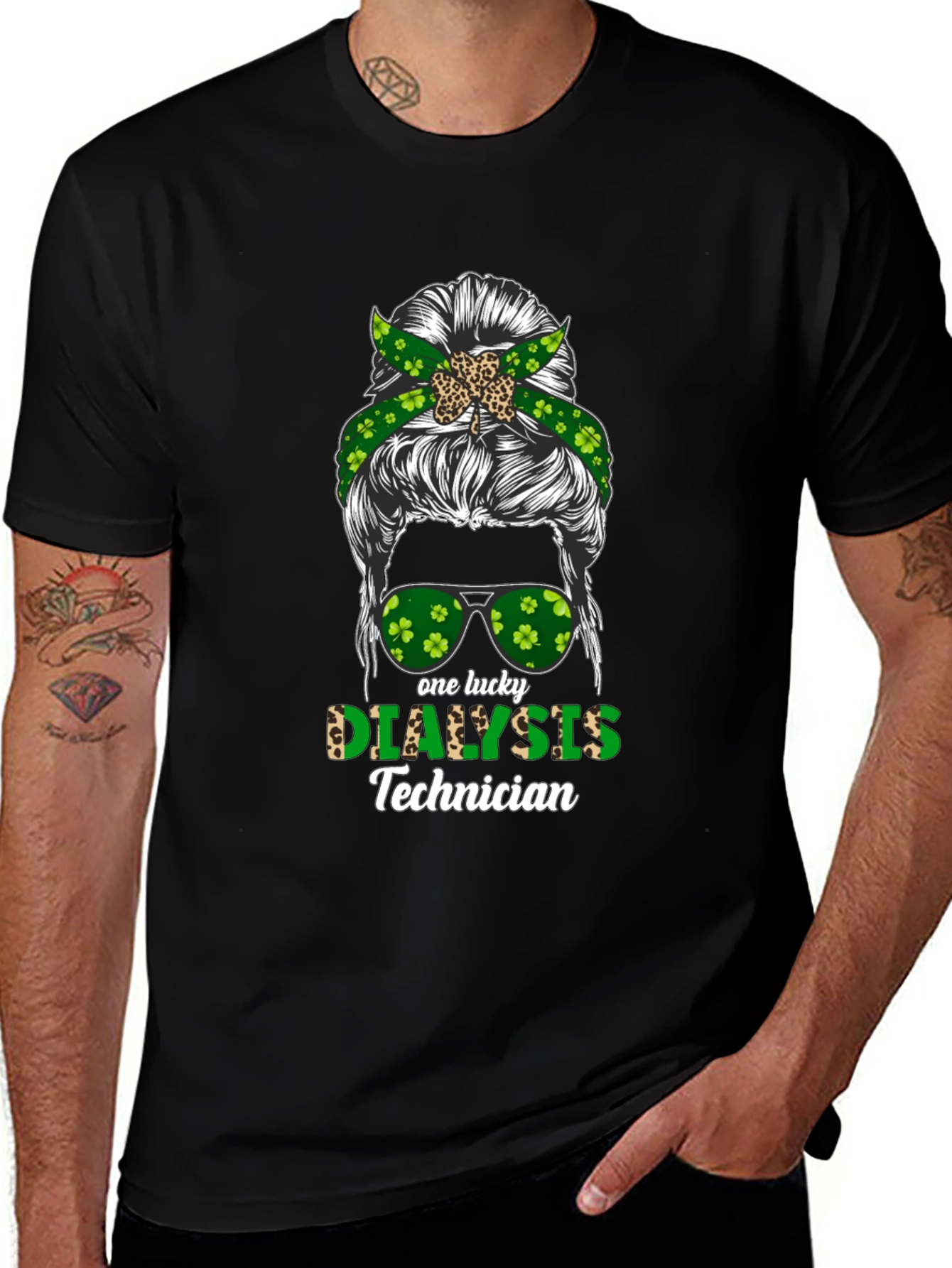Camiseta de Día de San Patricio para técnico de diálisis